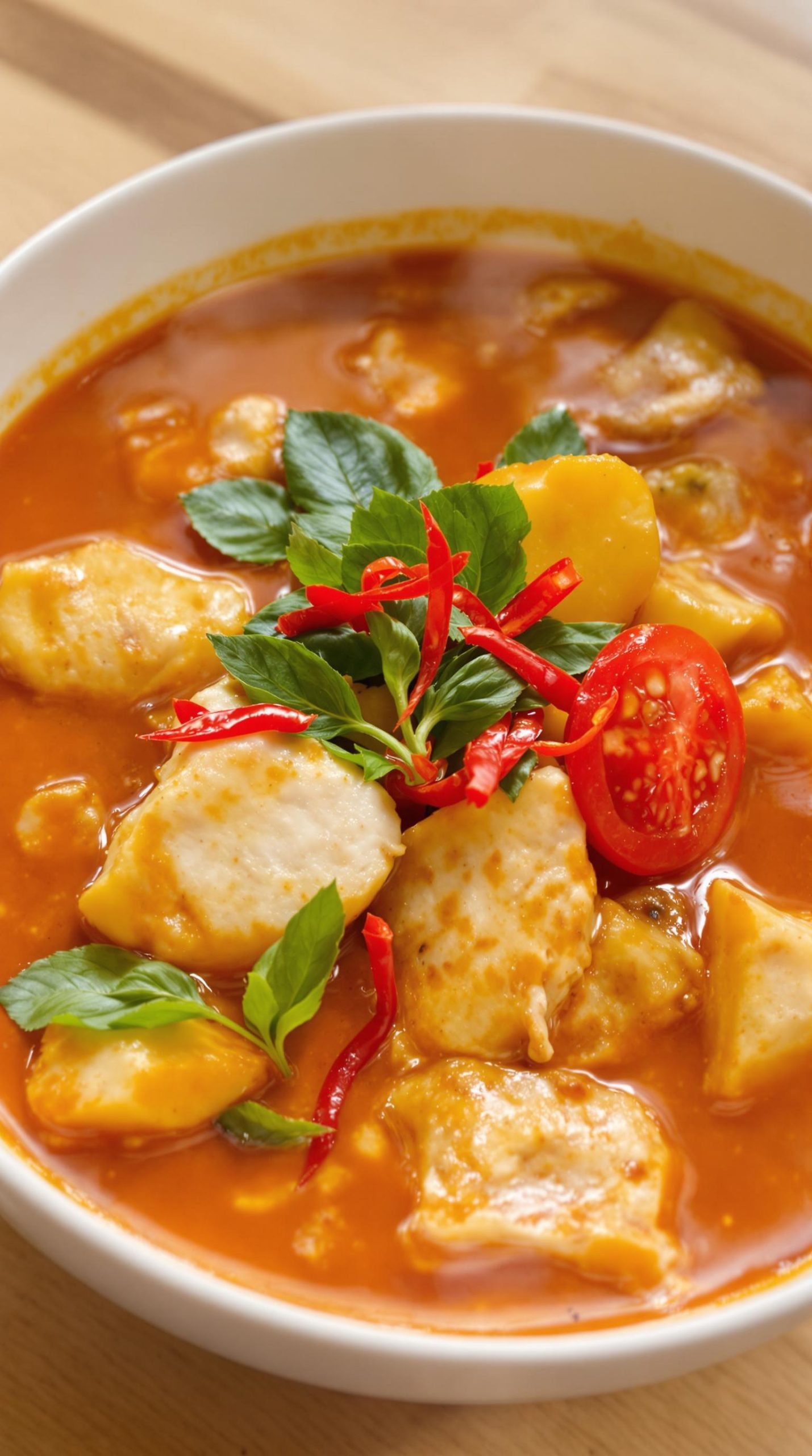 aromatic thai red curry preparation