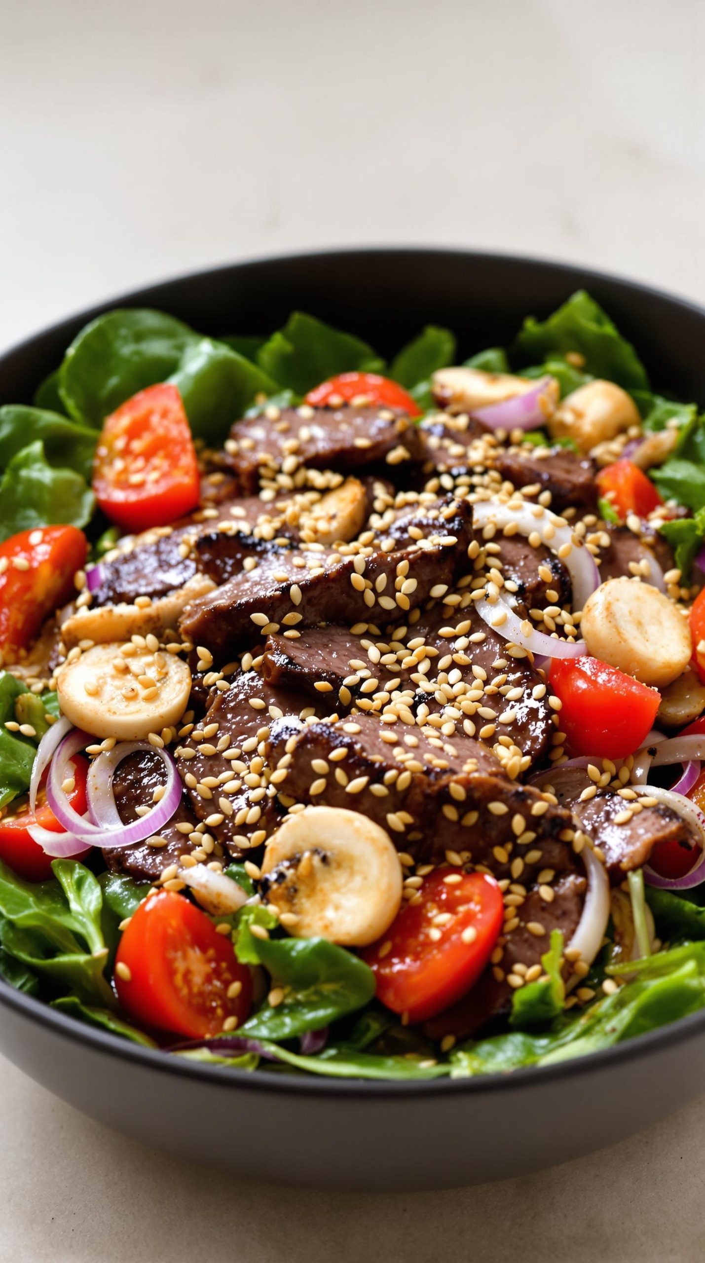asian inspired steak salad recipe