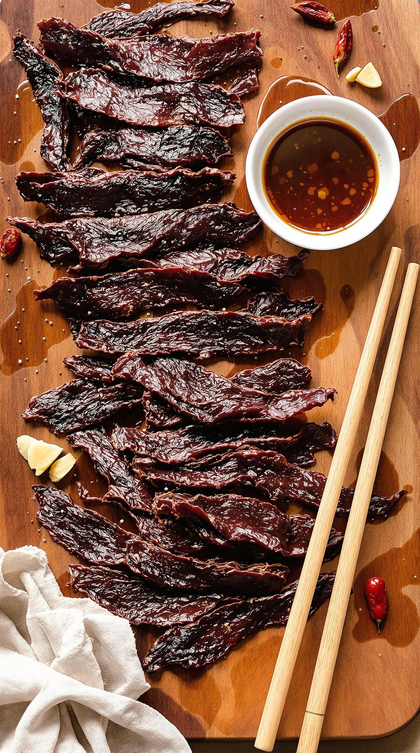 asian marinated smoky beef jerky