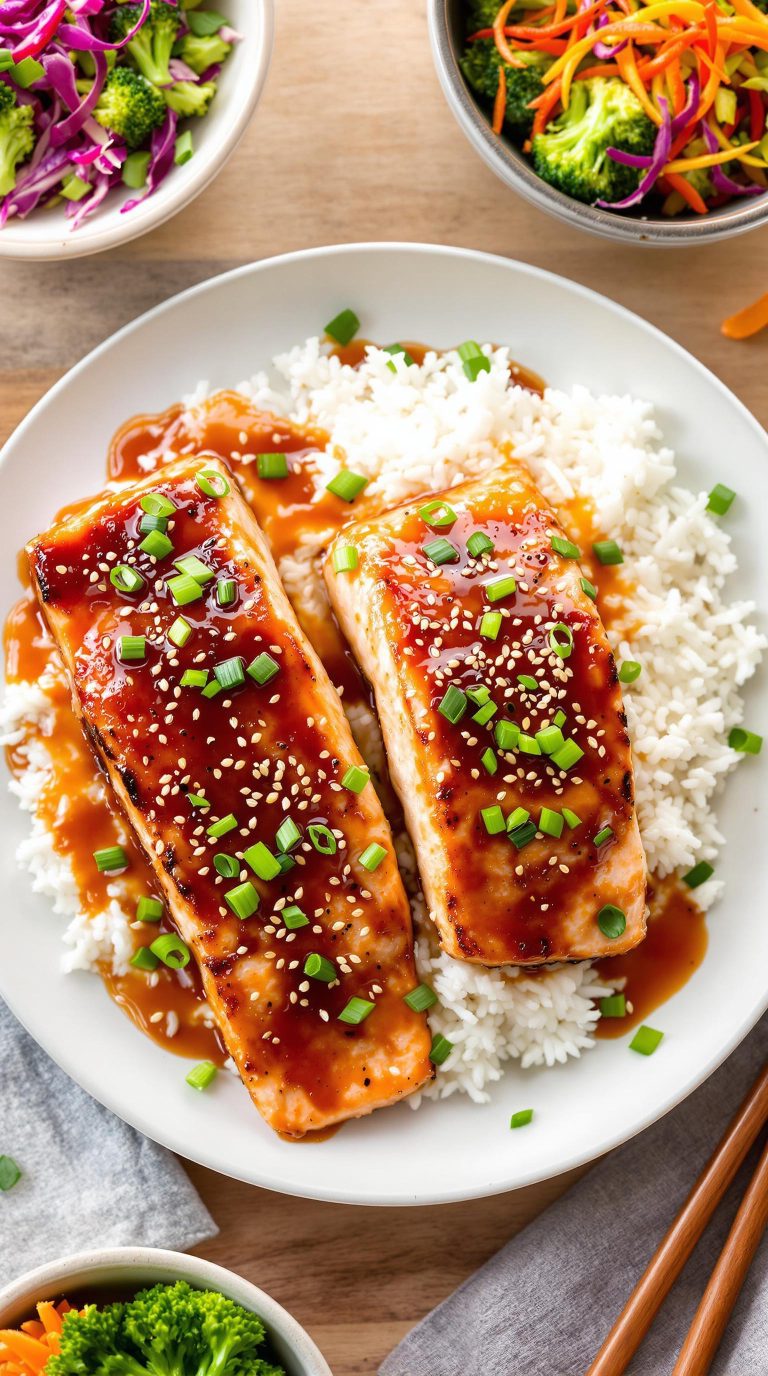 asian teriyaki salmon dish