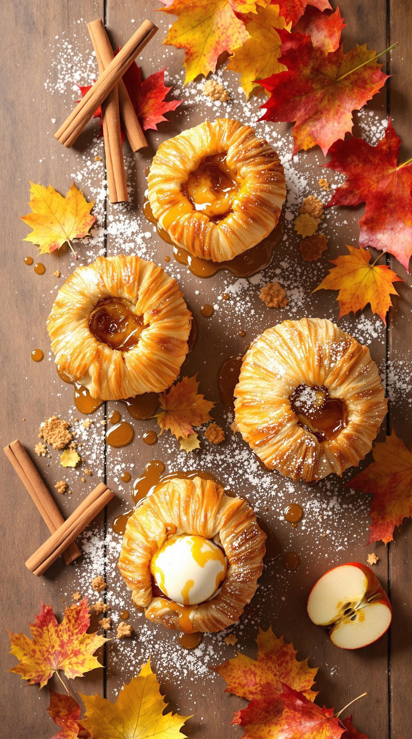 baked apples in pastry