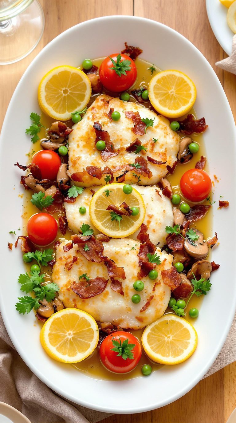 baked cod with bacon