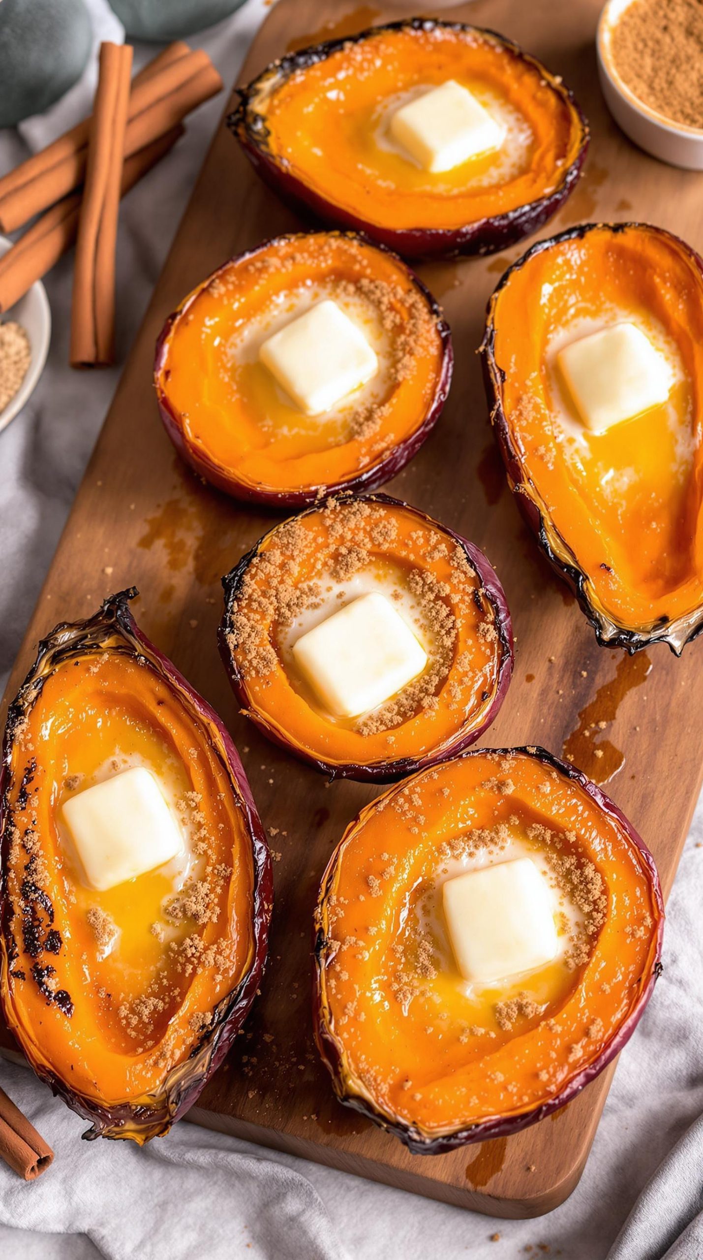 baked yams with sweetness
