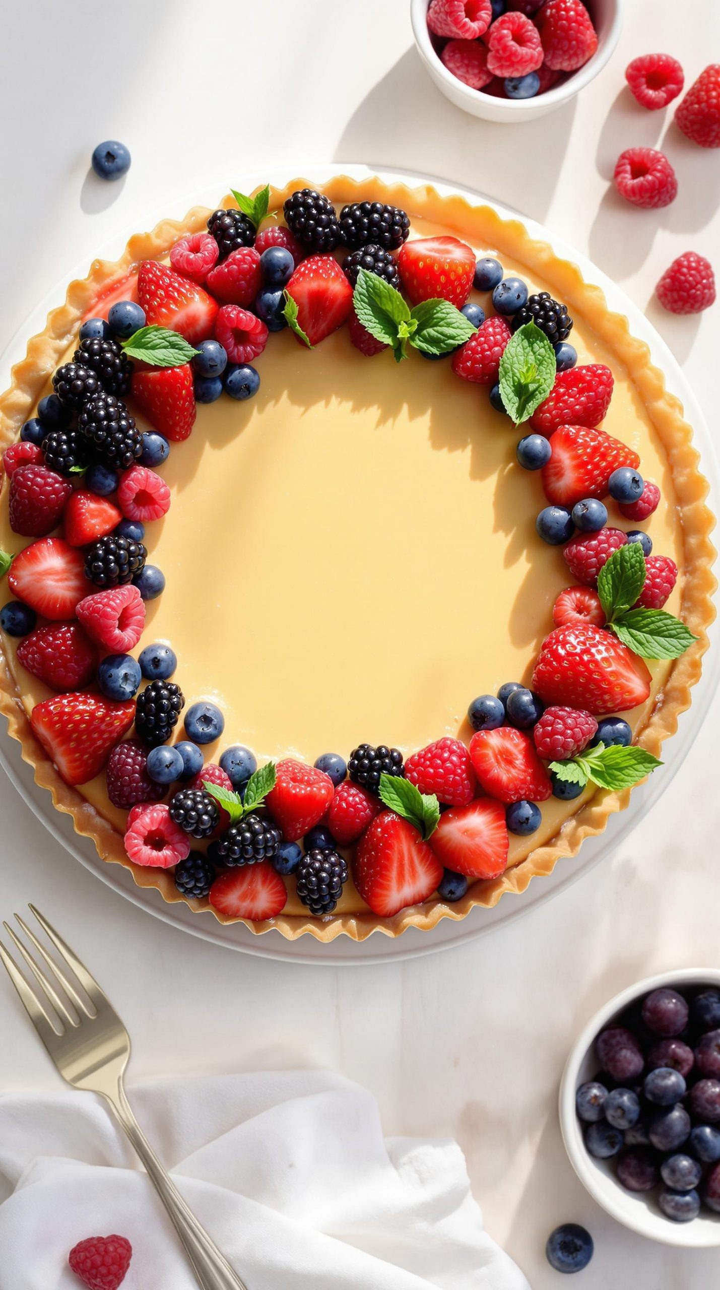 berry tart summer recipe