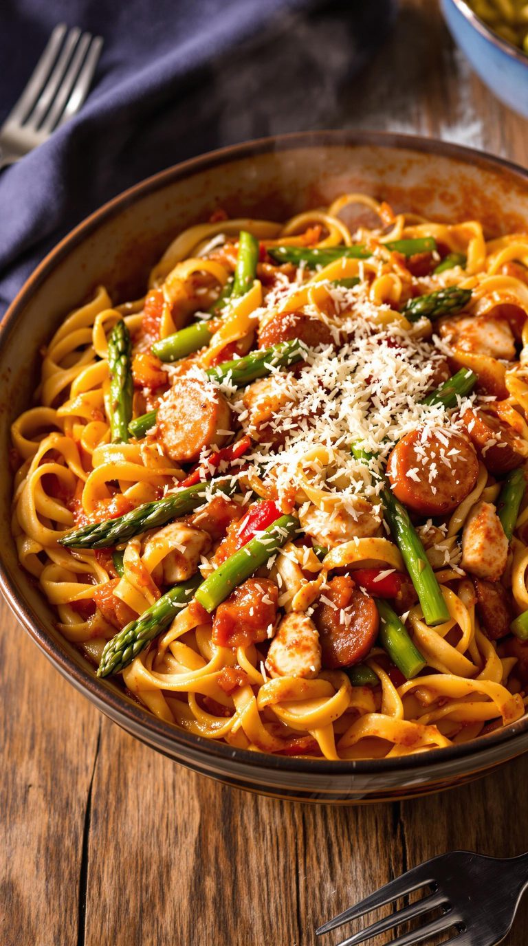 cajun pasta with spice