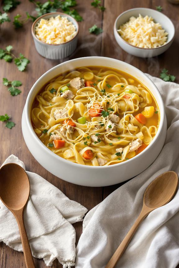 cheesy chicken noodle soup