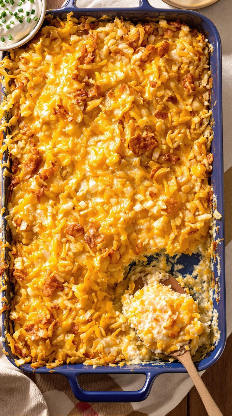 cheesy hashbrowns with sour cream