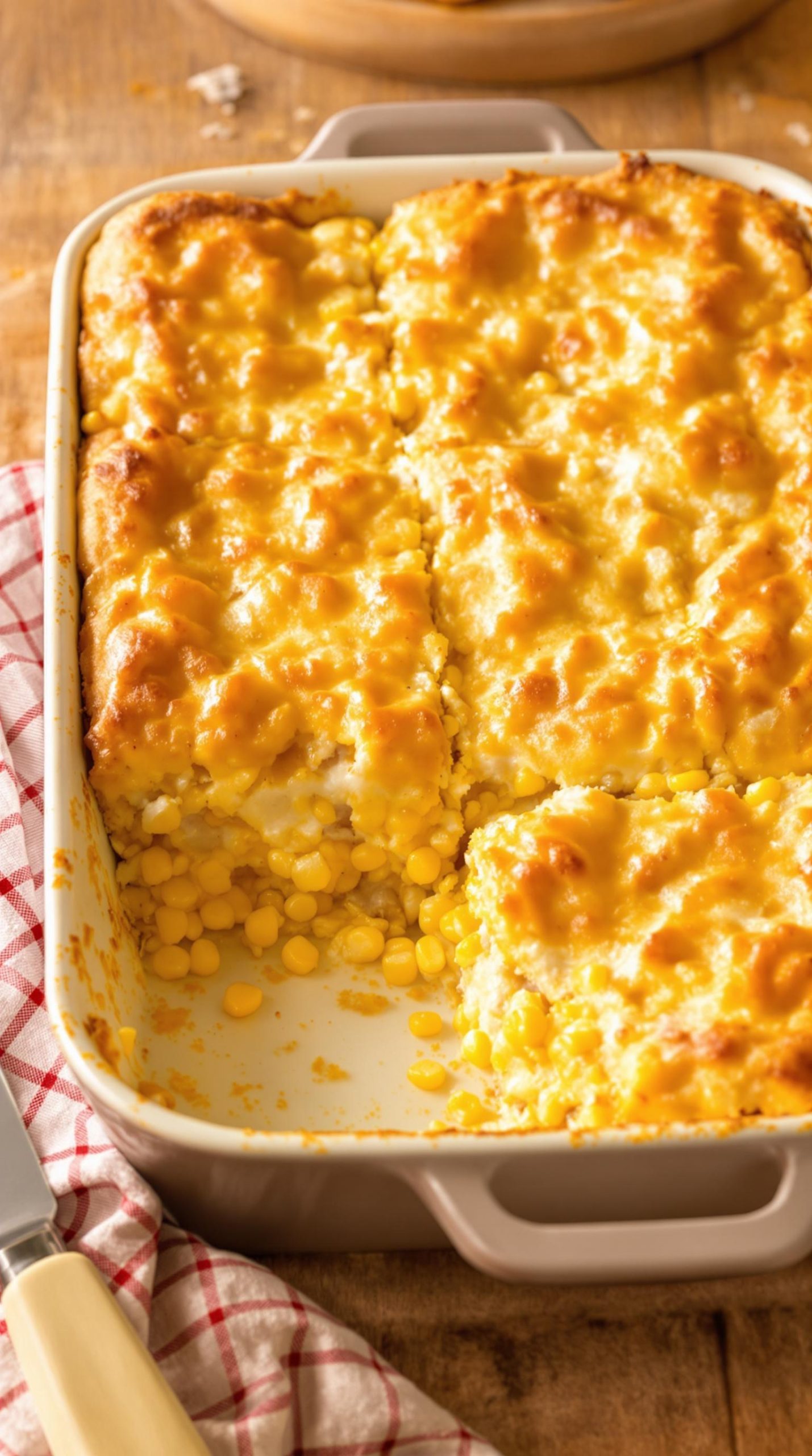 cheesy homestyle cornbread casserole