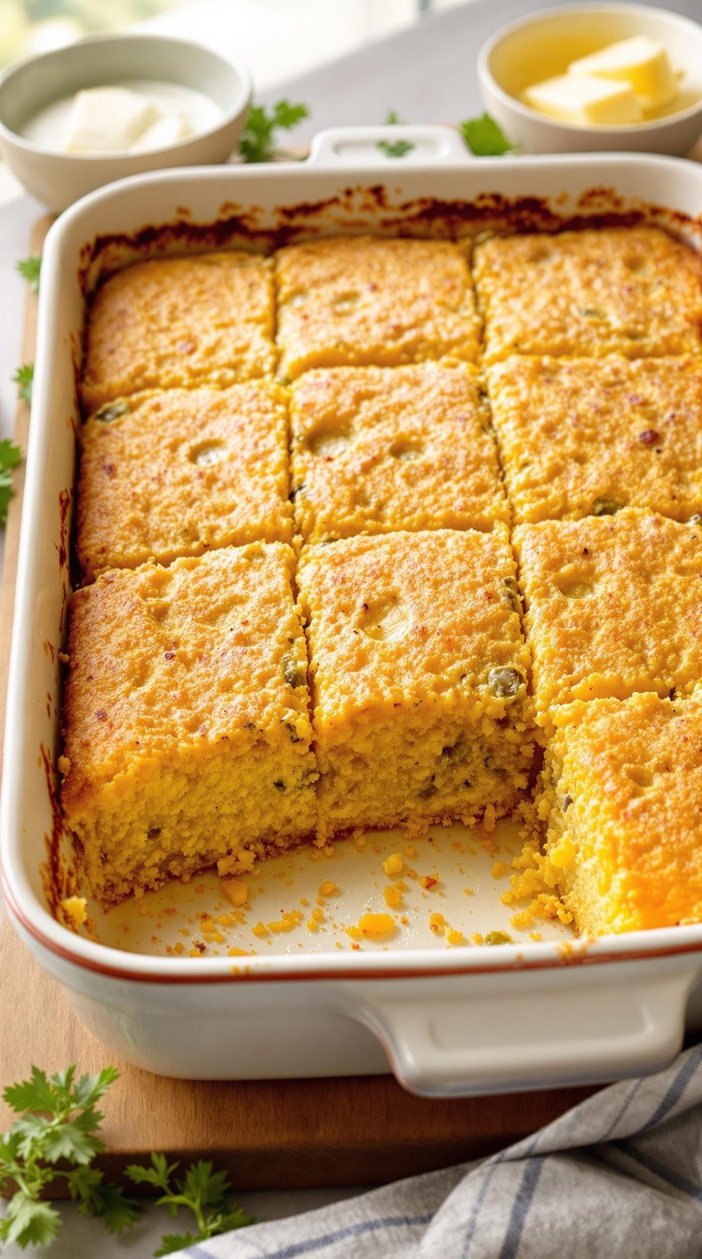 cheesy southwest mexican cornbread