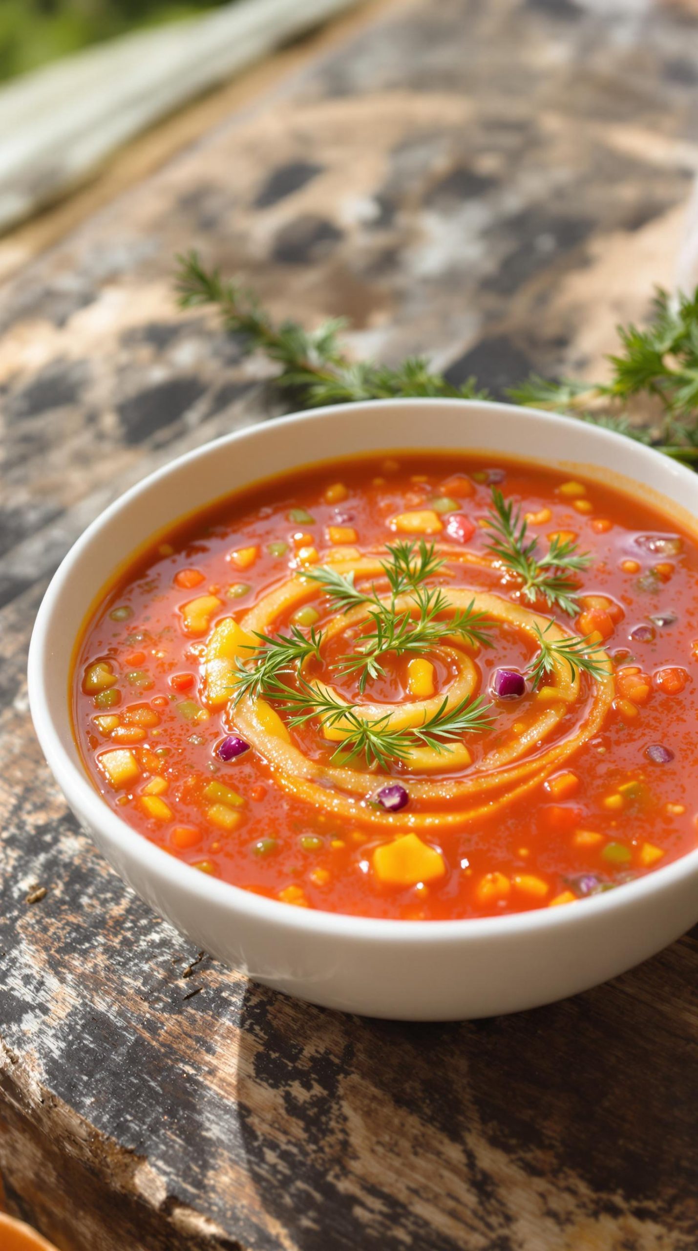 chilled summer vegetable soup