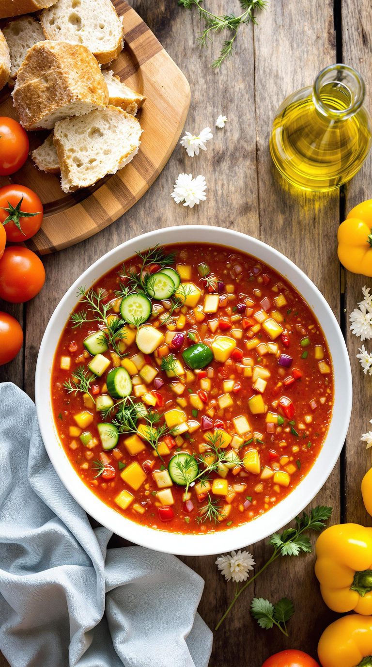 chilled vegetable soup recipe