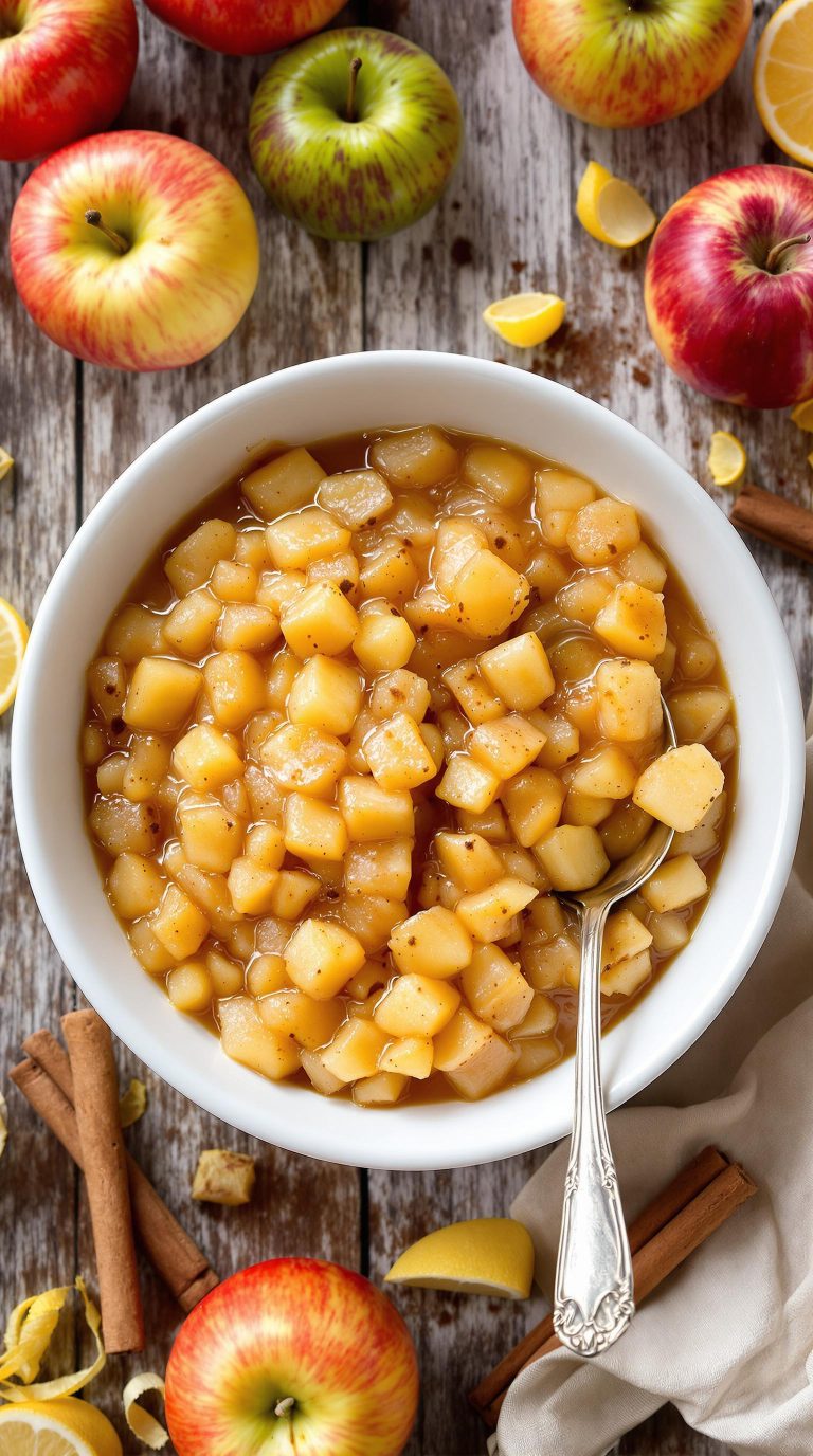 chunky applesauce with cinnamon