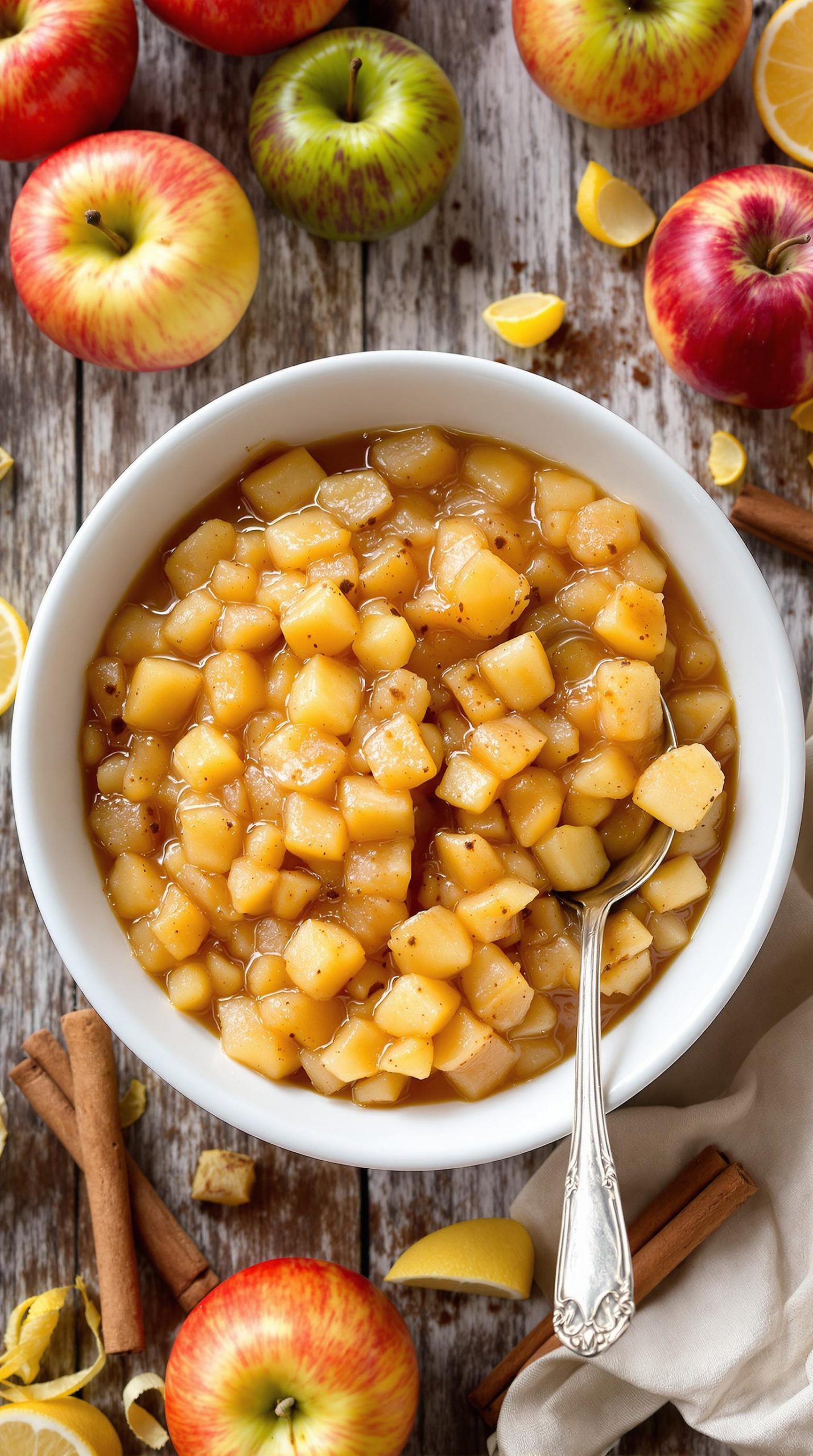 chunky applesauce with cinnamon