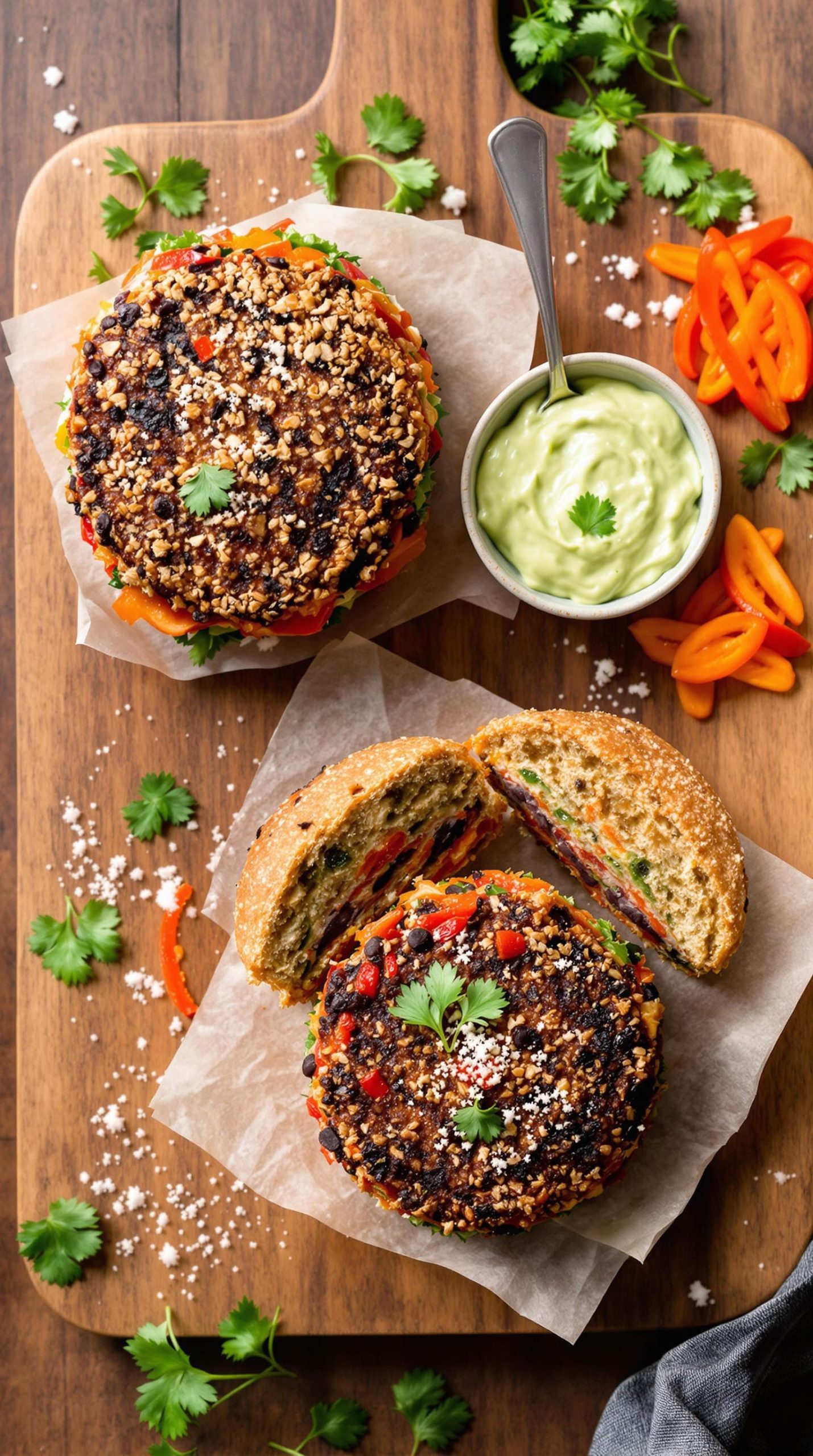 cilantro cumin black bean burger