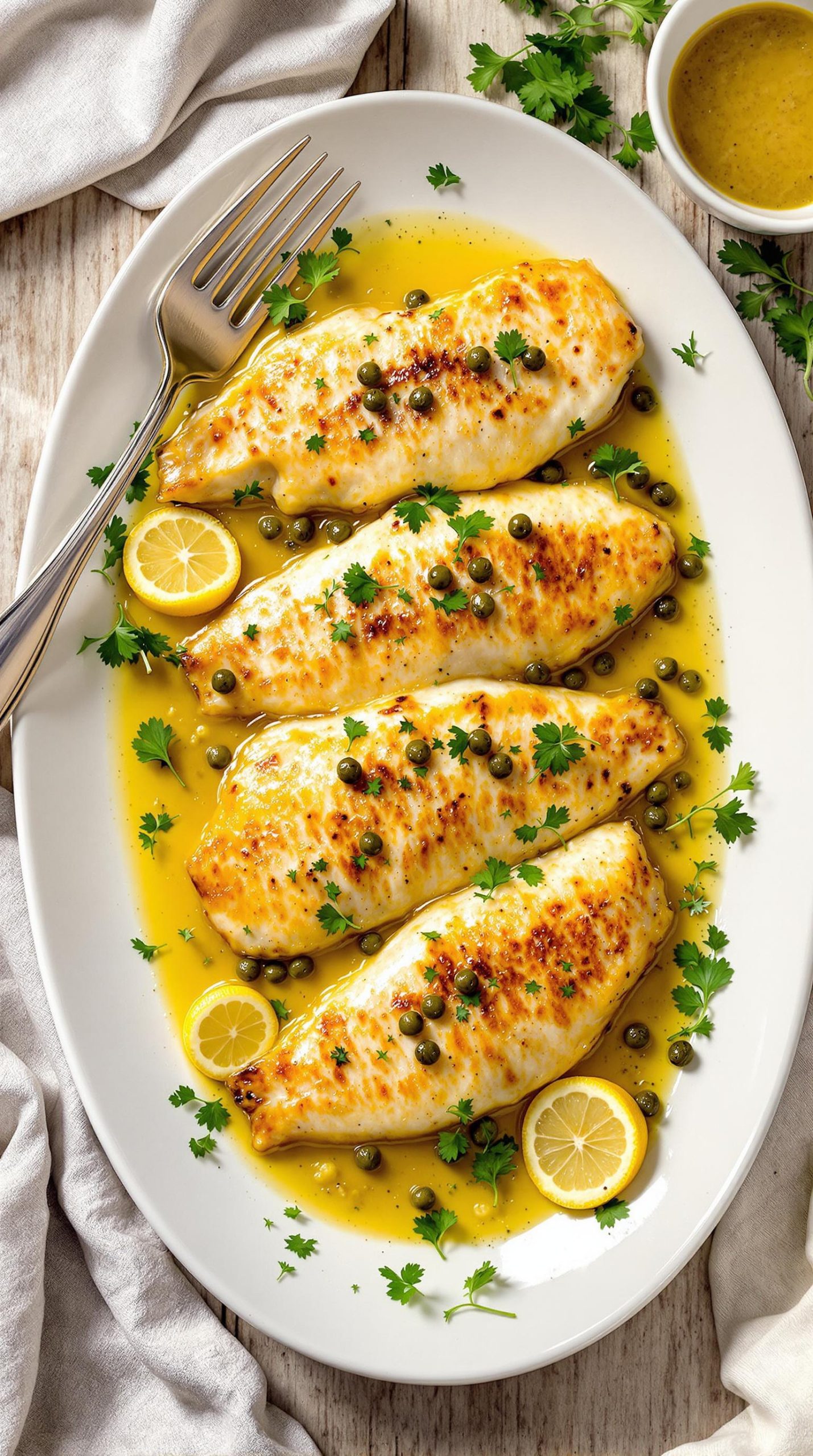 citrusy trout with capers