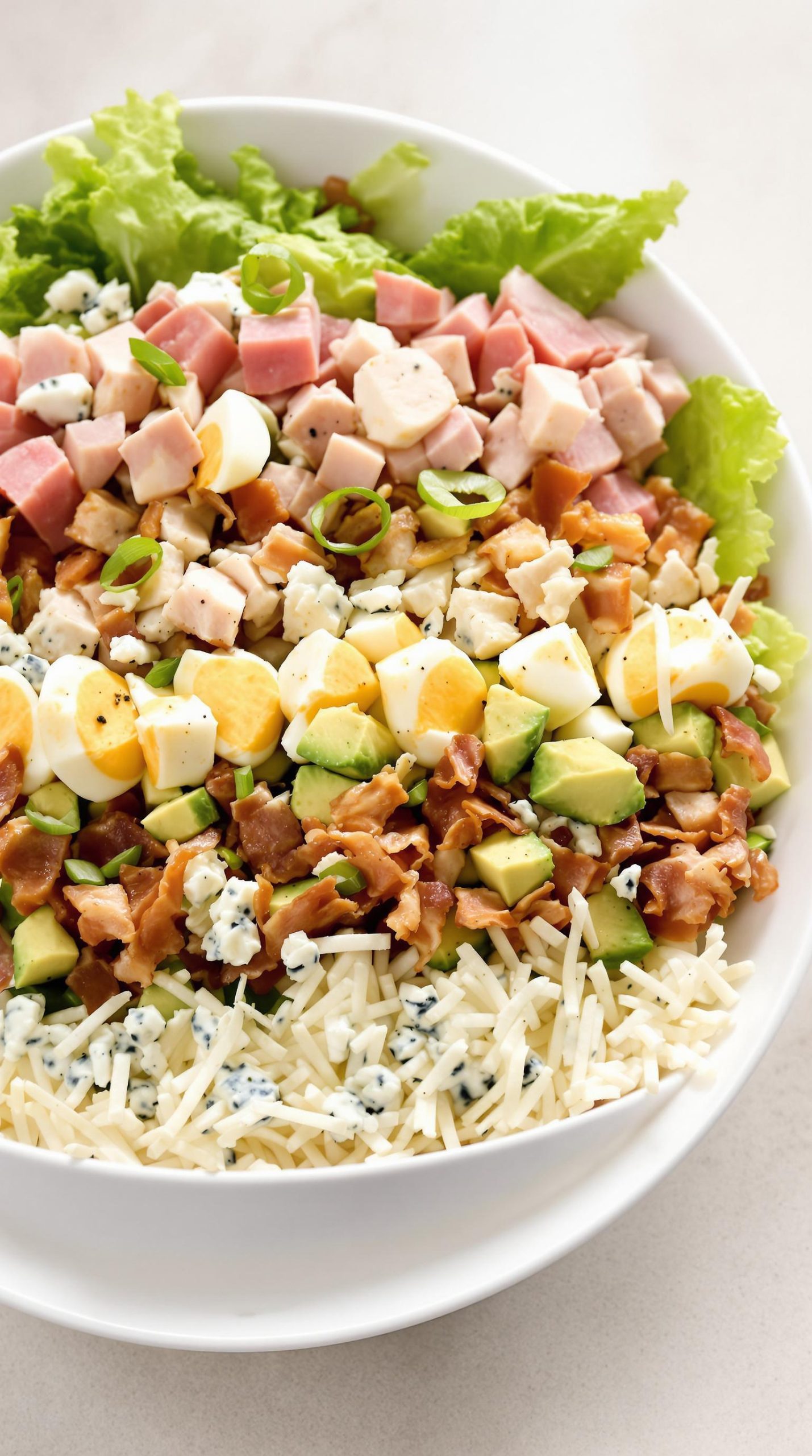 cobb salad presentation techniques