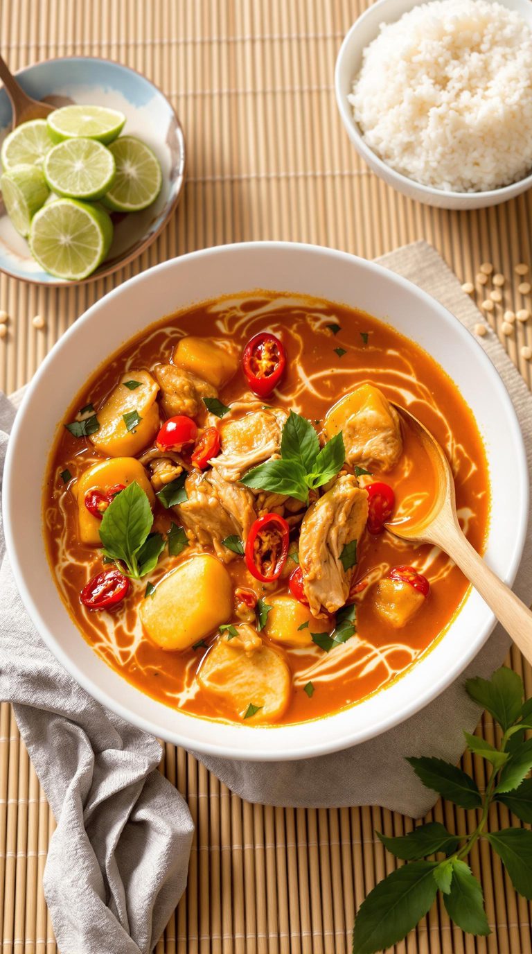coconut infused thai red curry