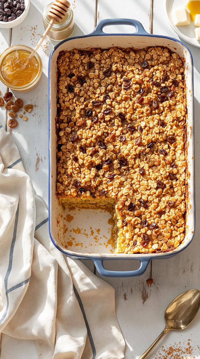 comforting honey baked oatmeal