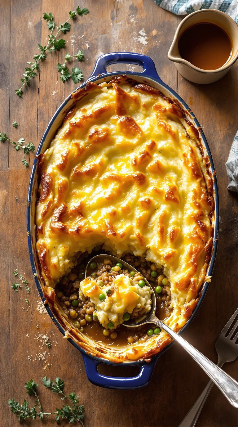 comforting winter cottage pie