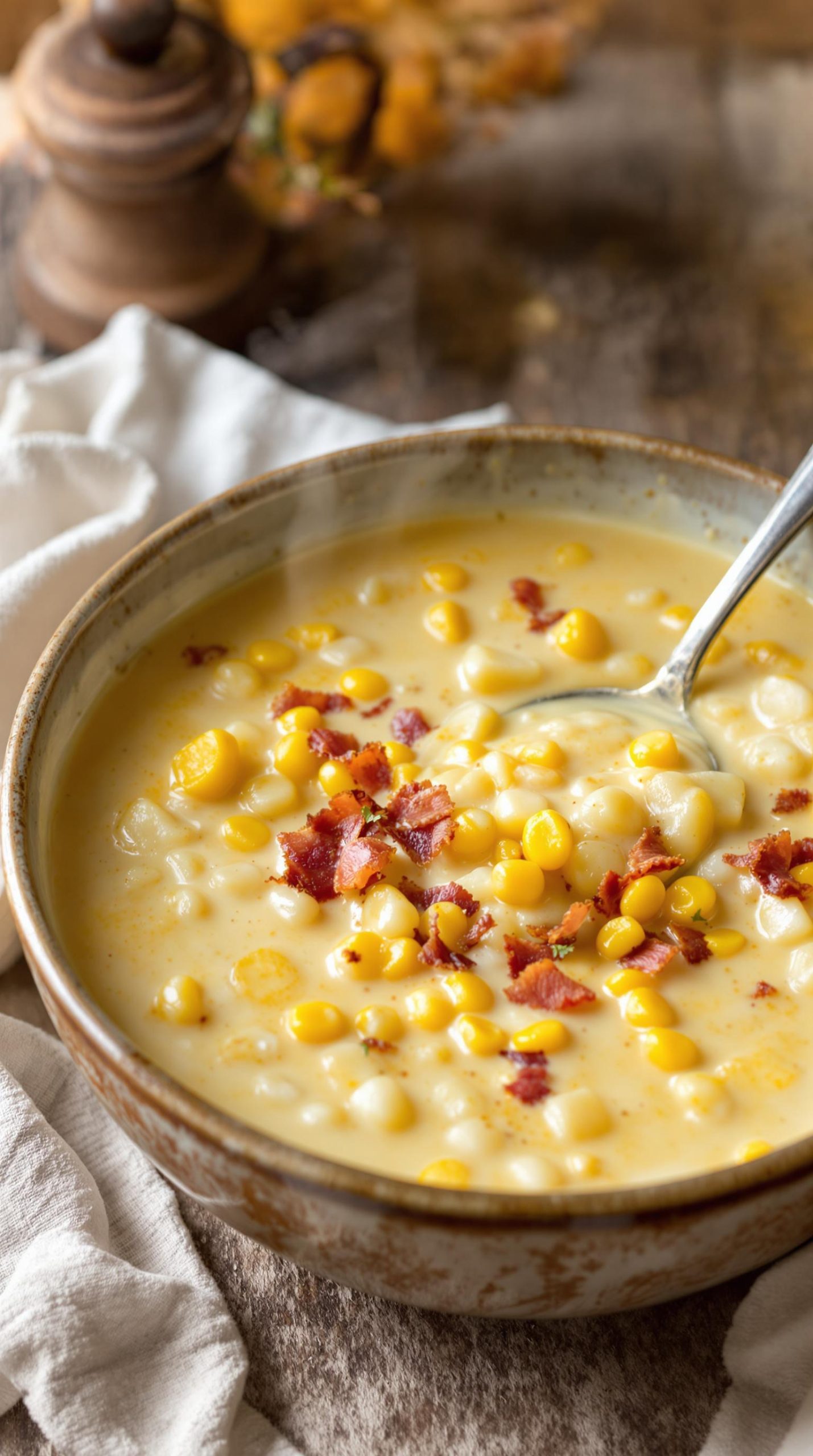 creamy bacon corn chowder