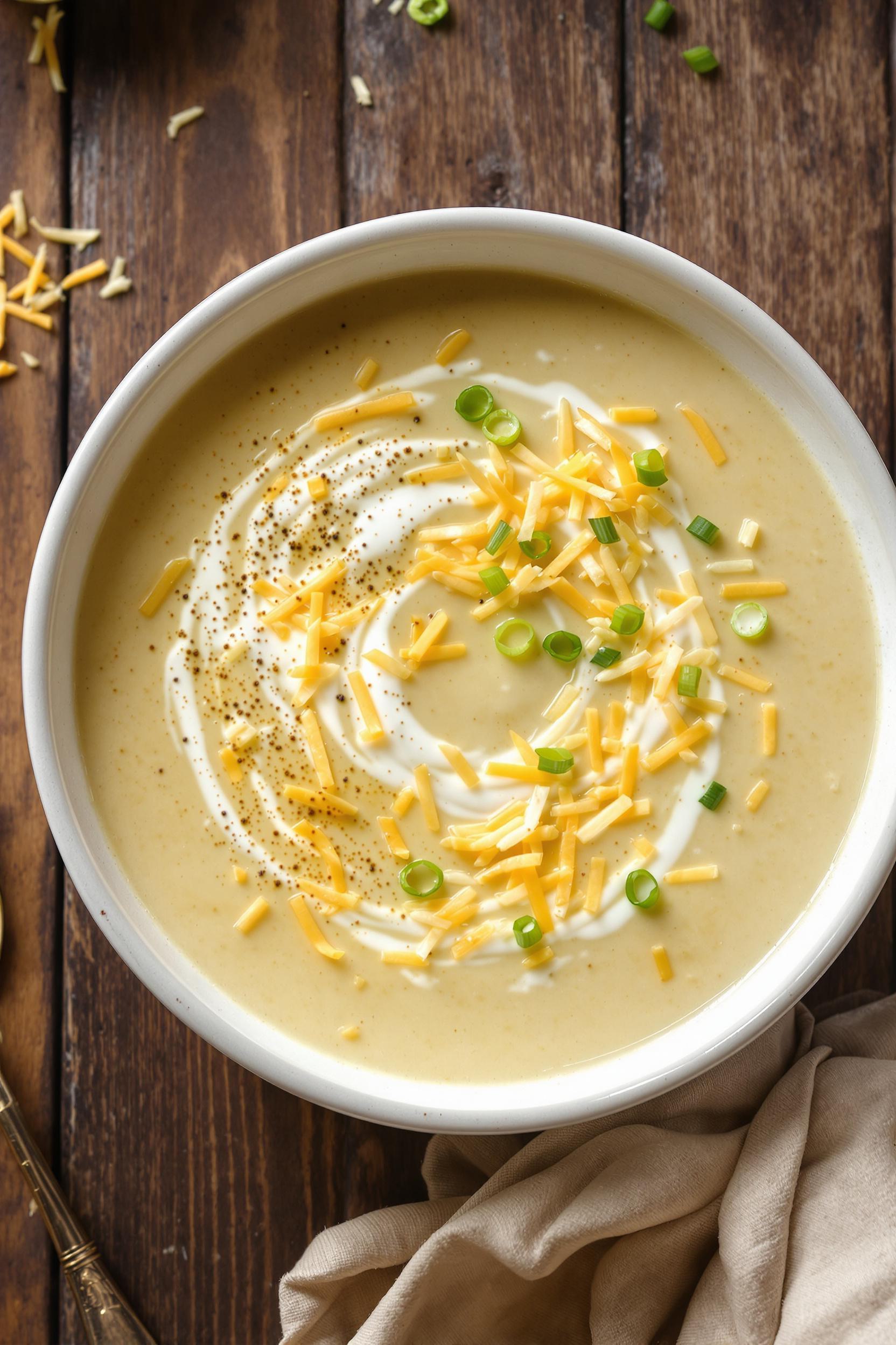 creamy blended potato soup