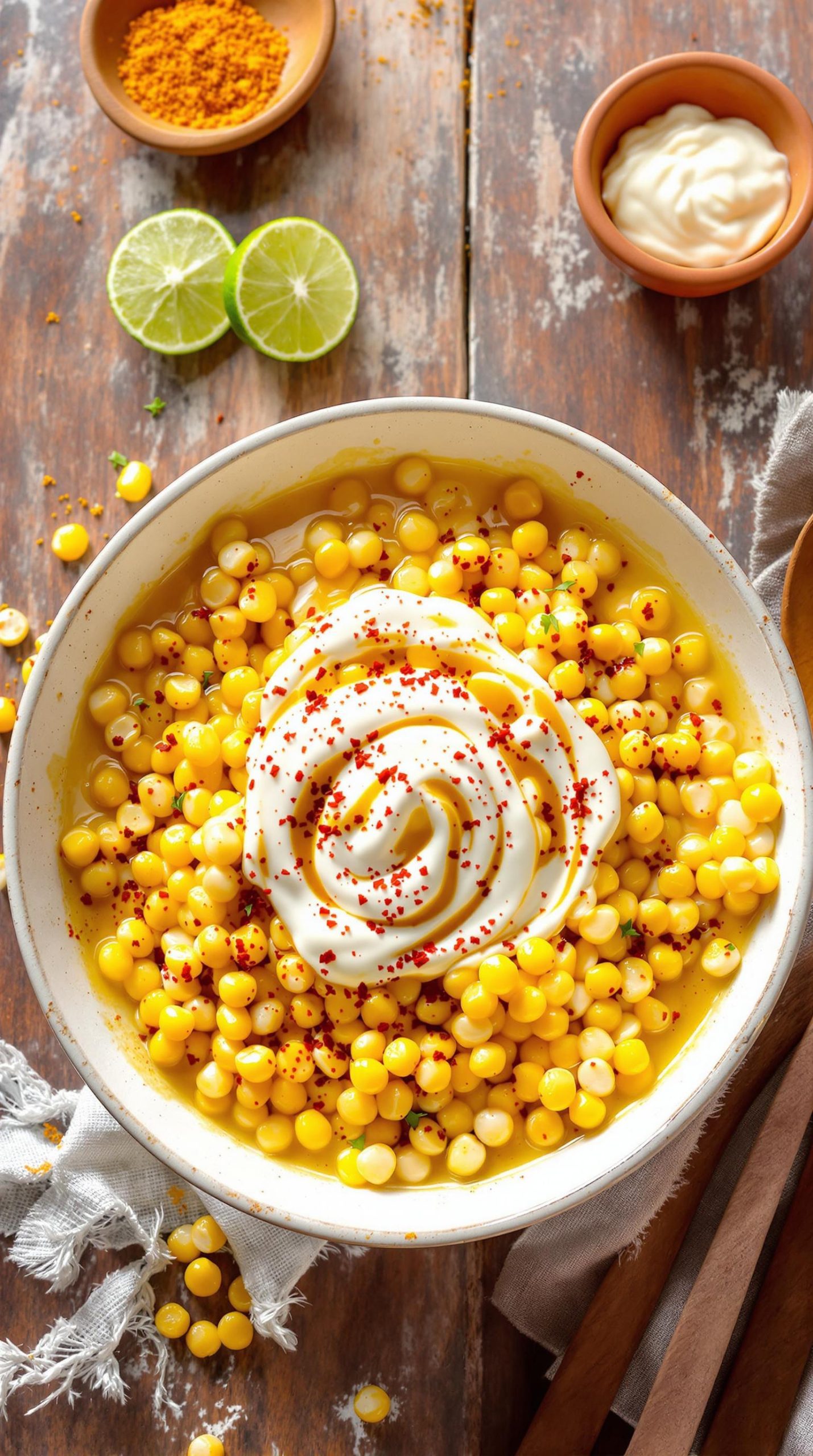 creamy buttery mexican corn