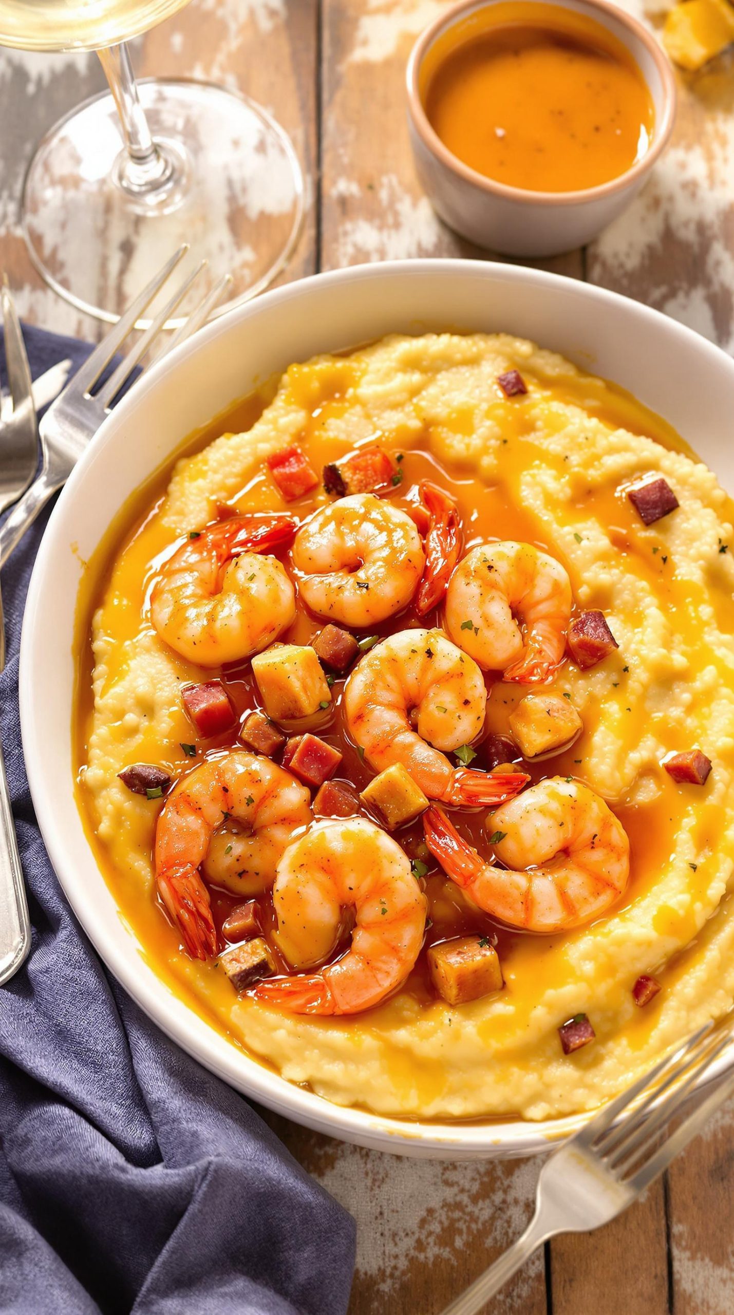 creamy cajun shrimp grits