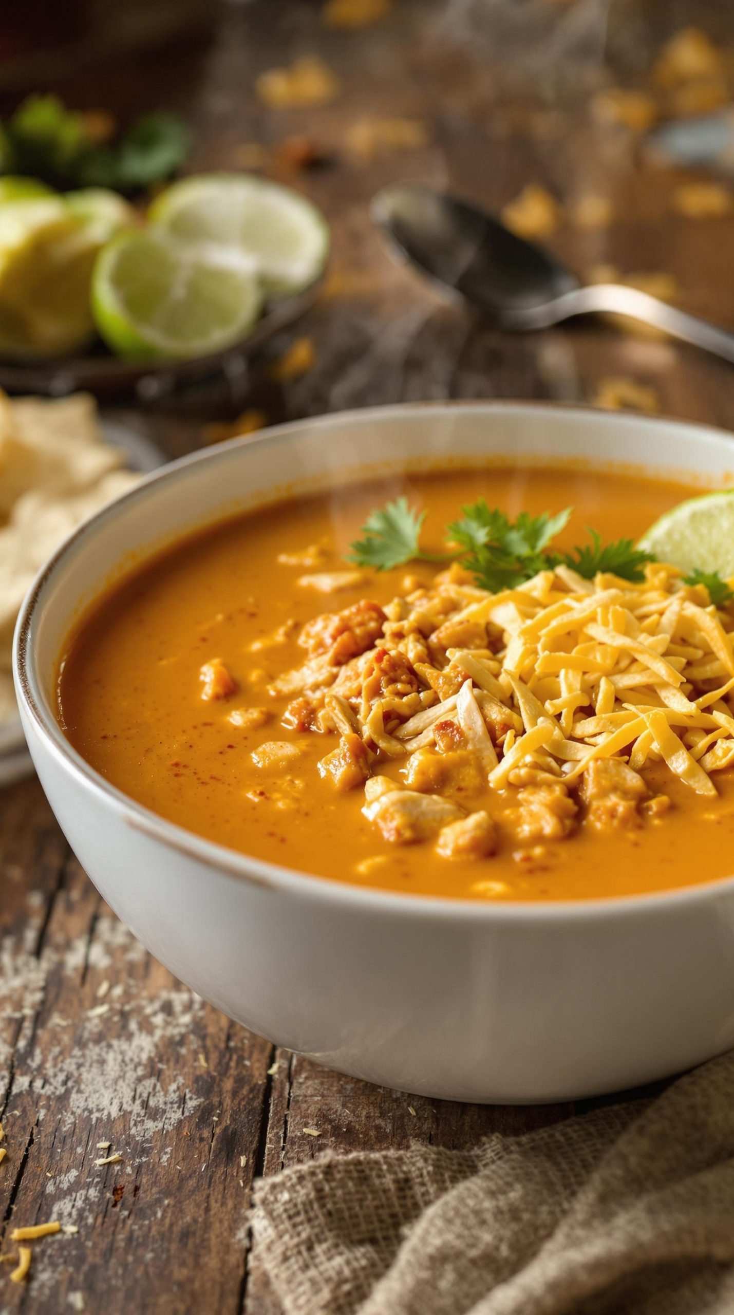 creamy chicken enchilada soup