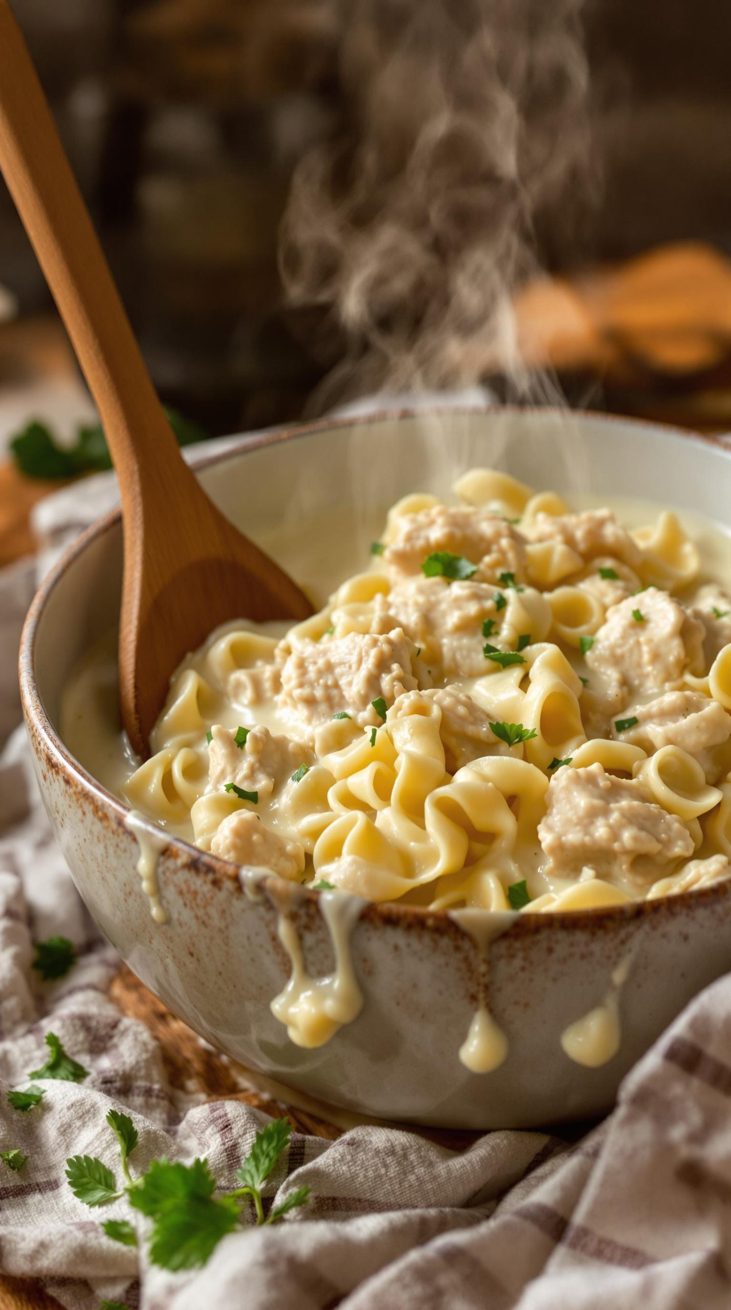 creamy chicken noodle delight