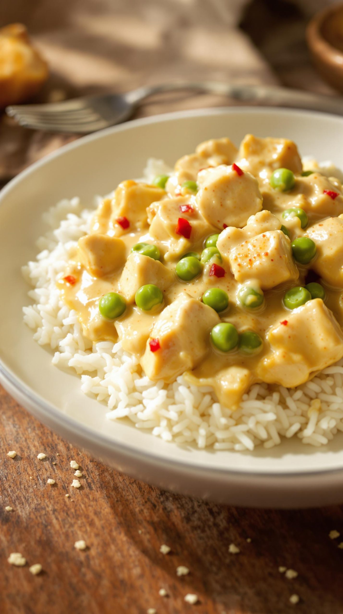 creamy chicken with rice