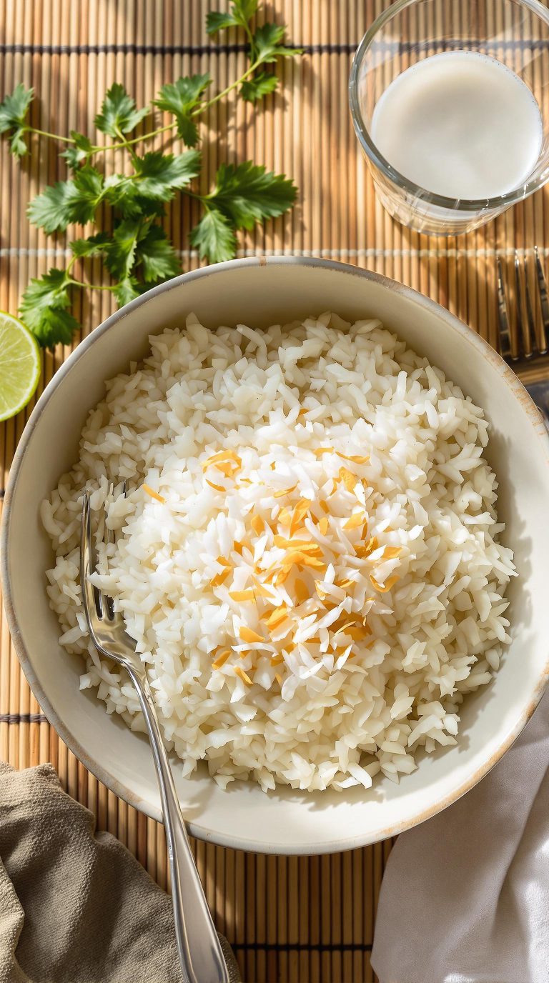 creamy coconut rice dish