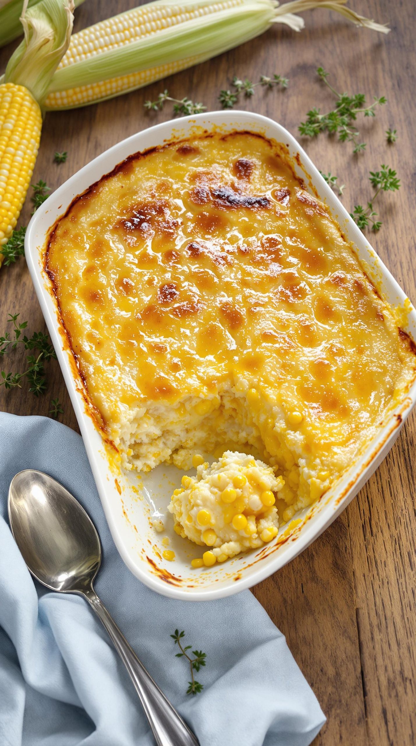 creamy corn pudding recipe