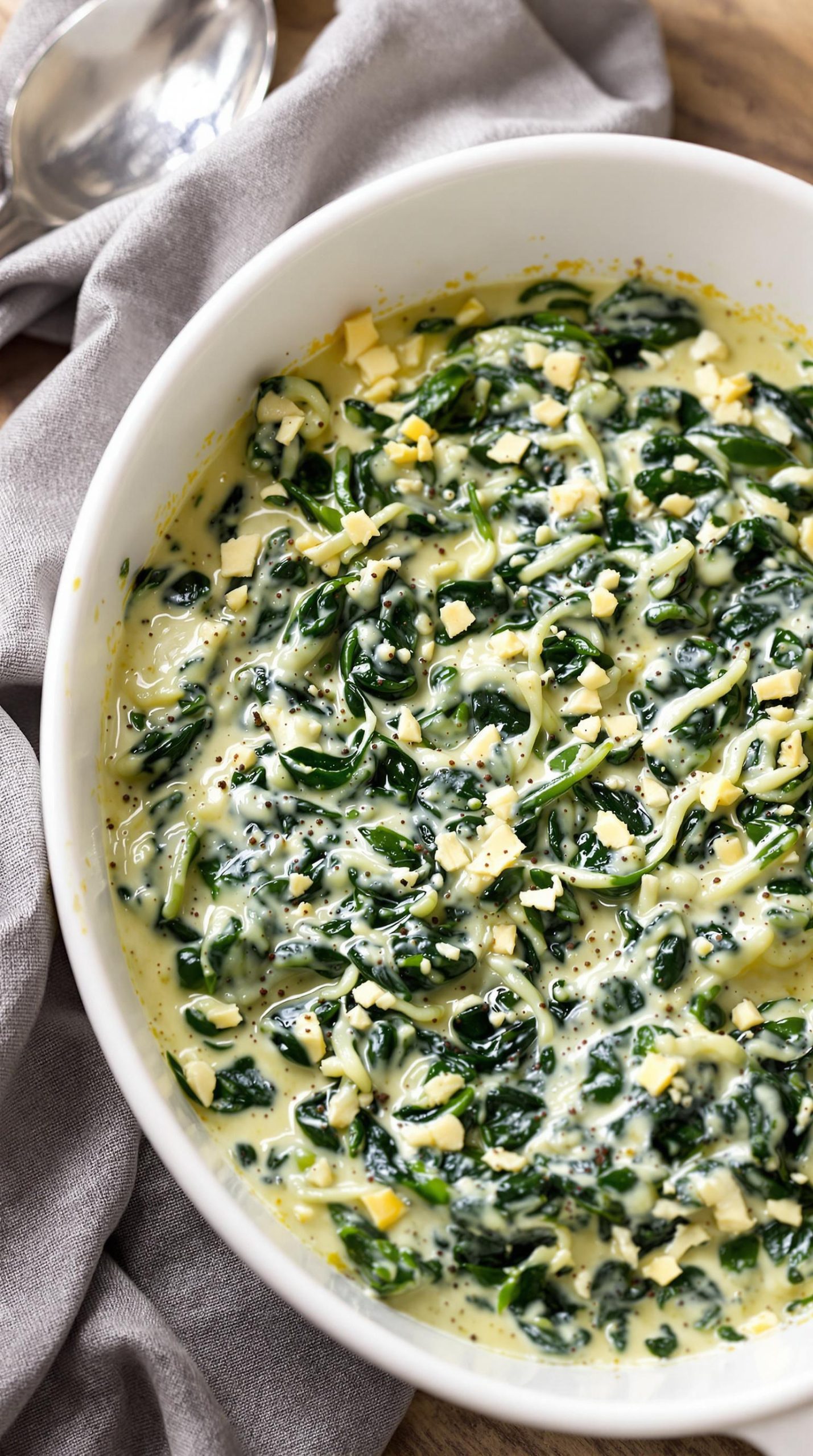 creamy flavorful spinach dish