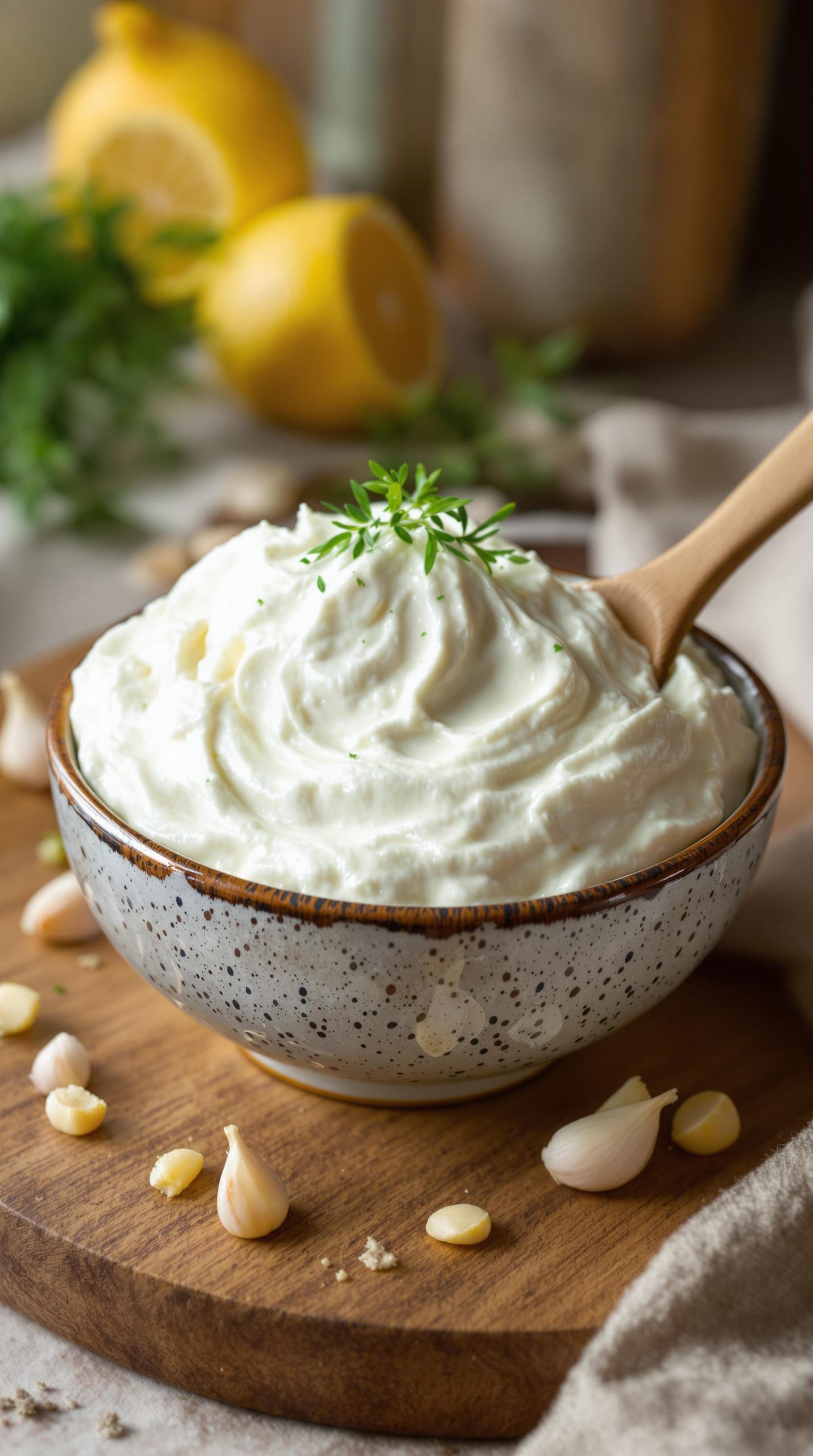 creamy garlic emulsion technique