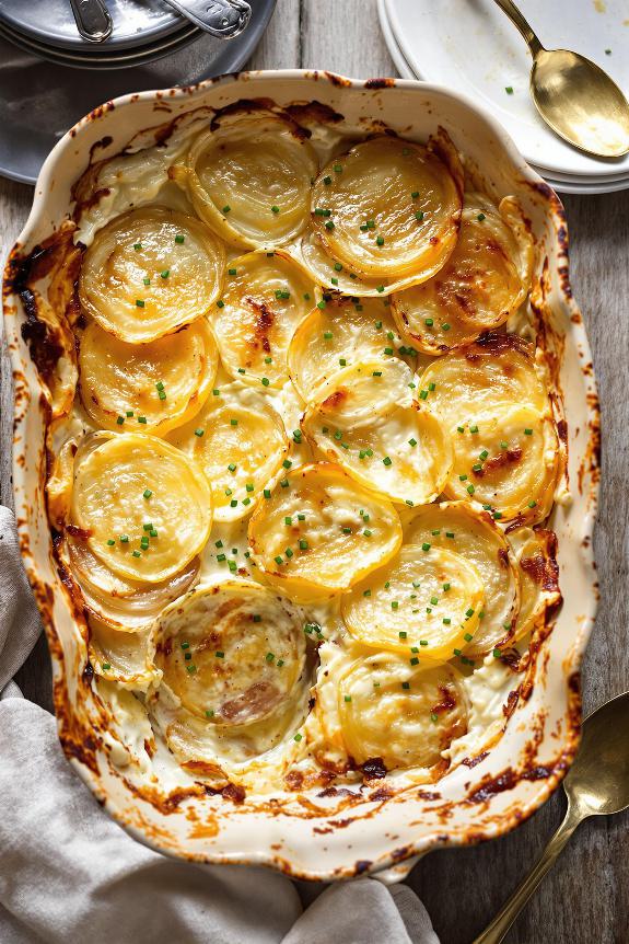 creamy goat cheese casserole