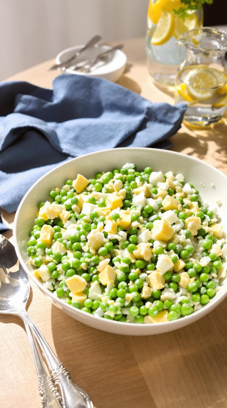 creamy pea salad recipe