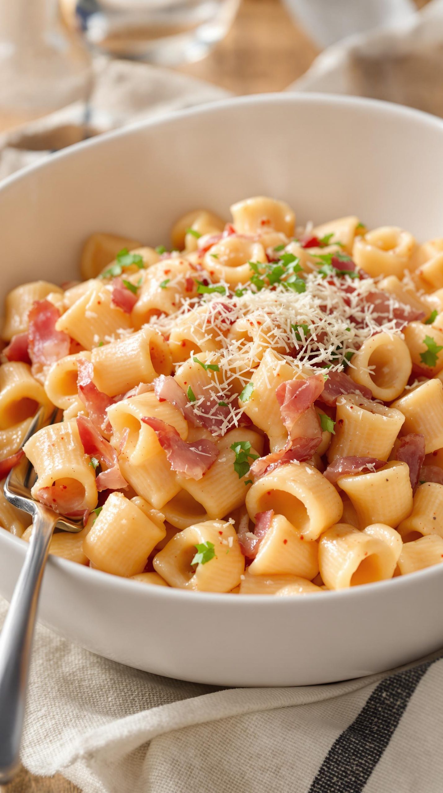 creamy prosciutto vodka pasta