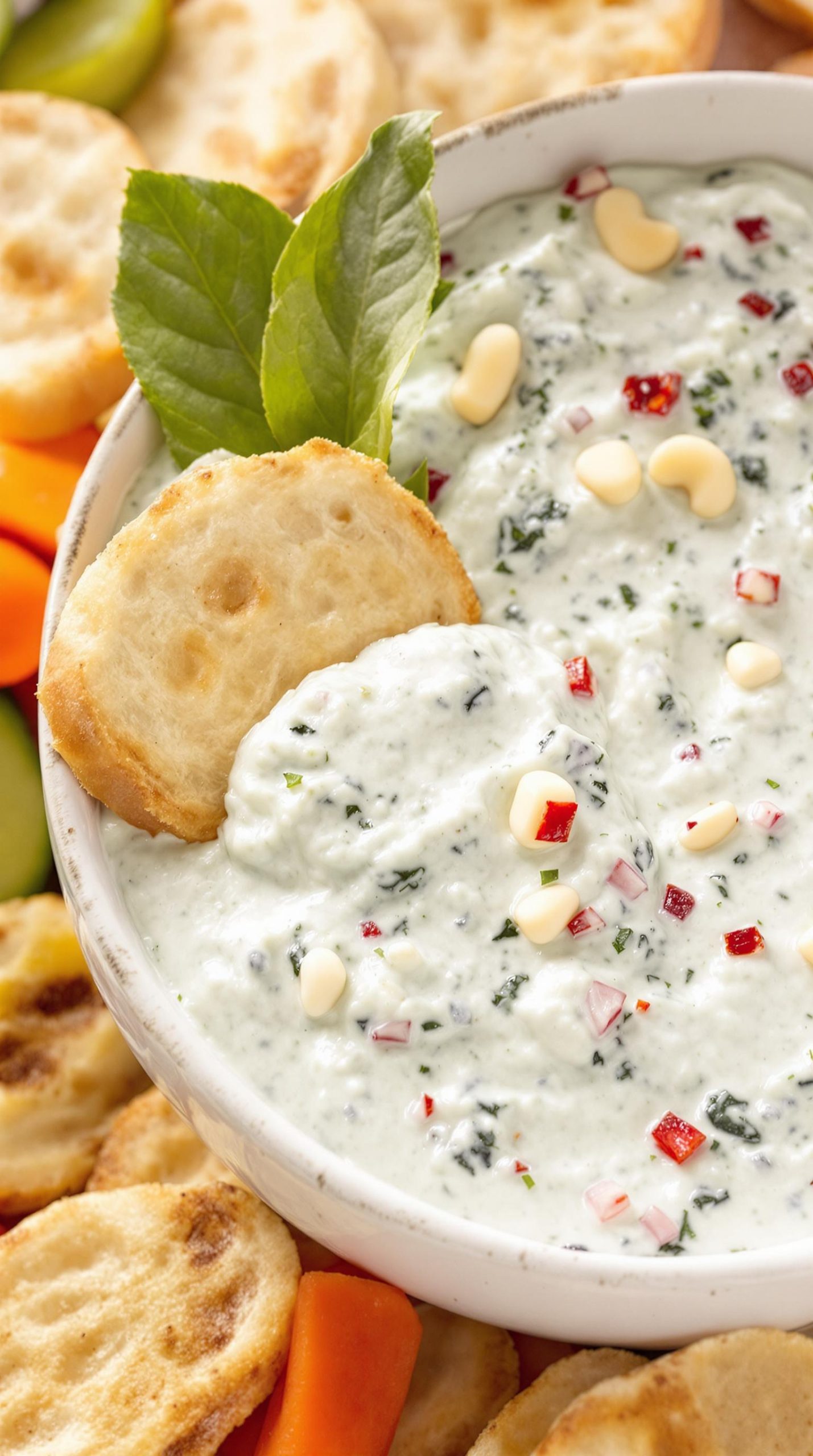 creamy ranch spinach dip