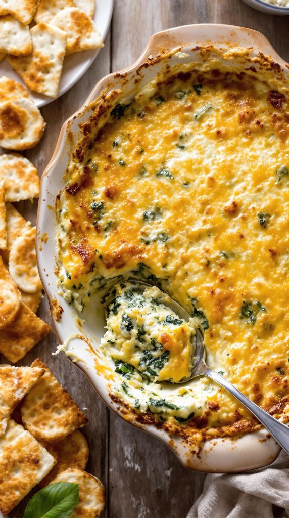 creamy spinach artichoke dip