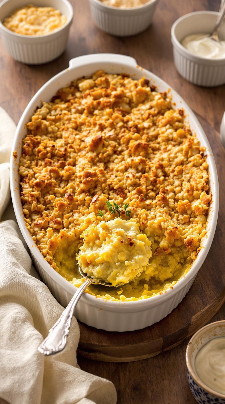 creamy squash casserole recipe