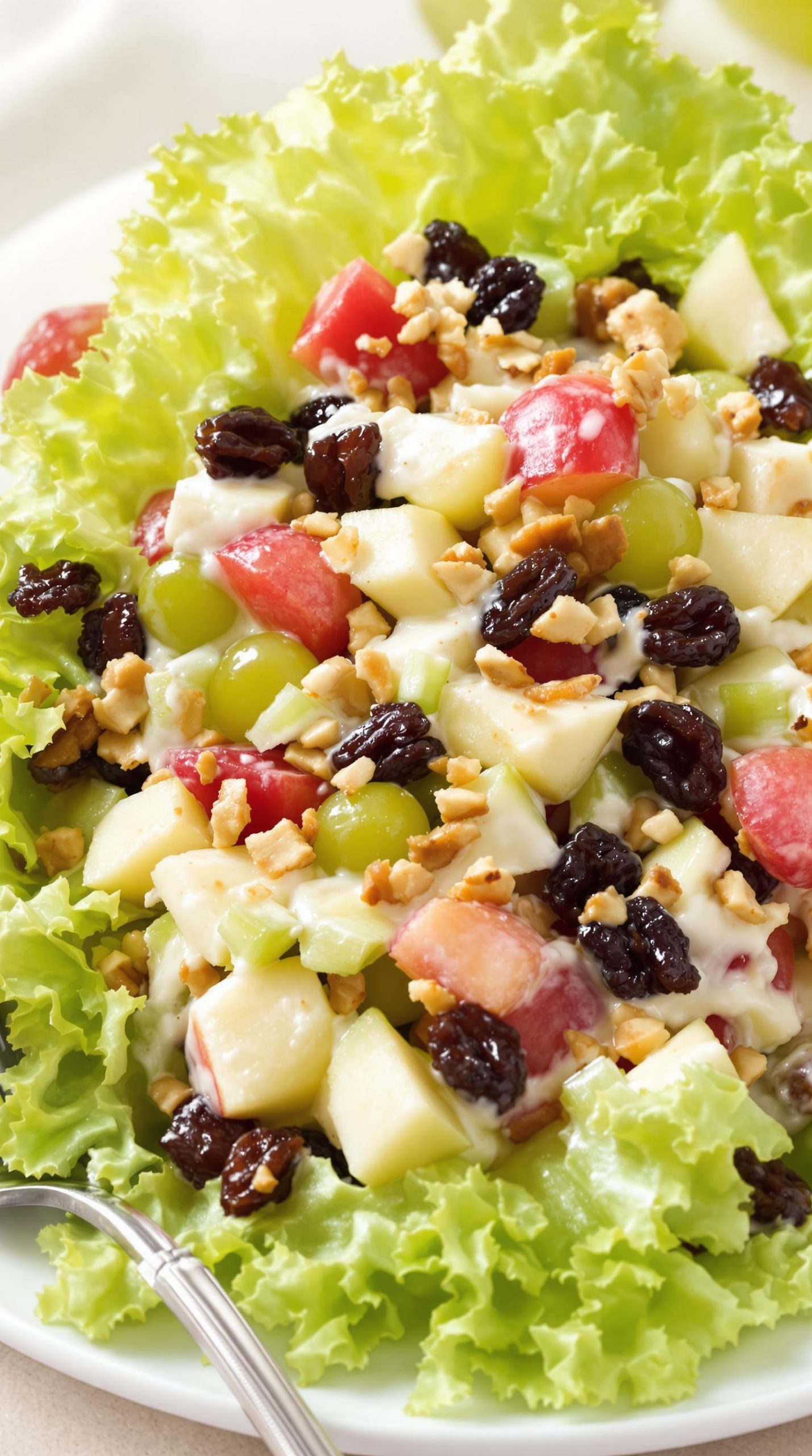 crisp sweet waldorf salad
