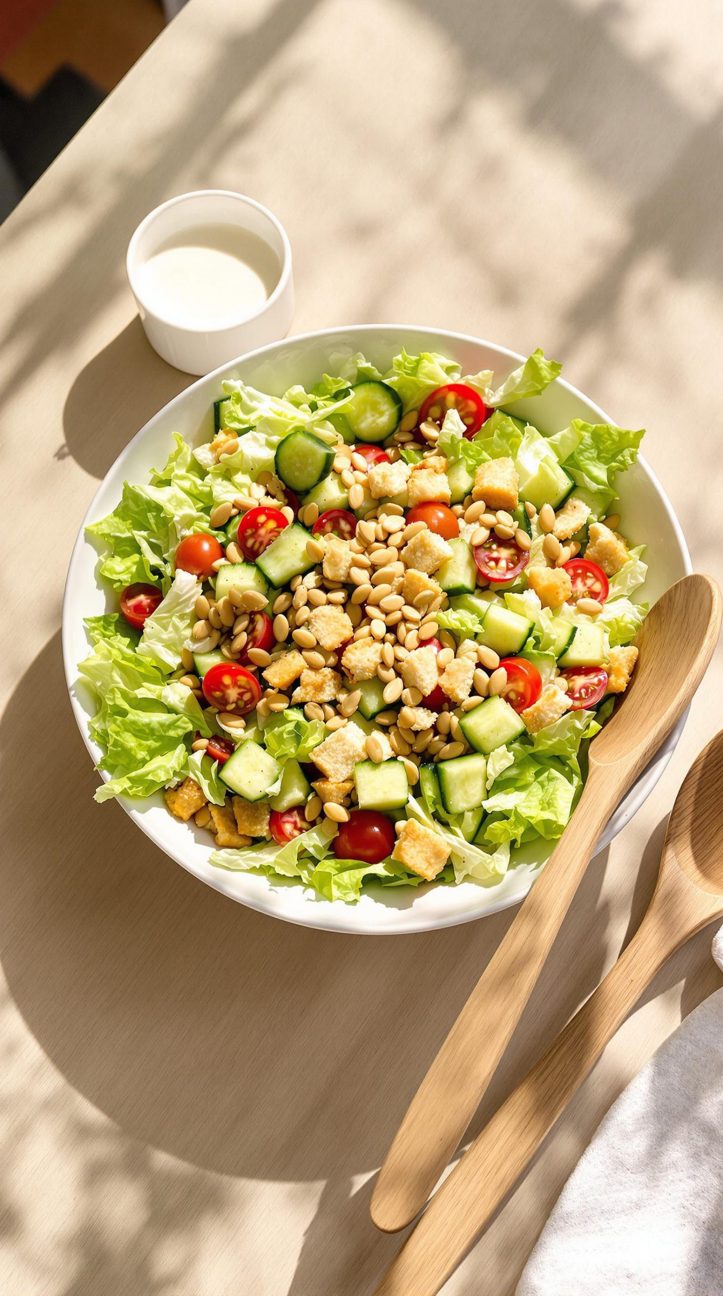 crisp vibrant garden salad