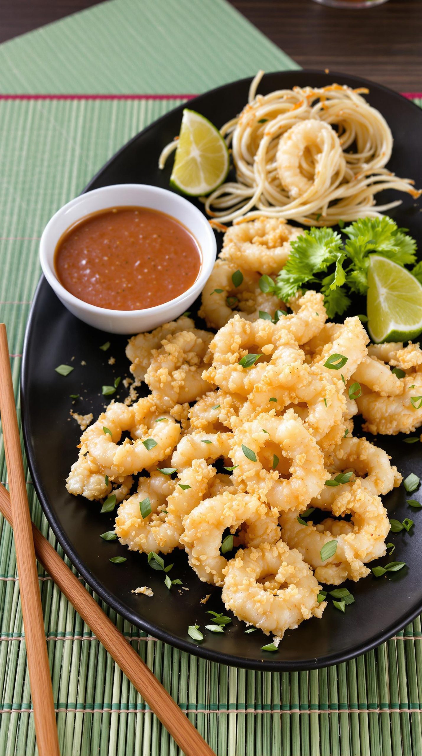 crispy calamari with wasabi
