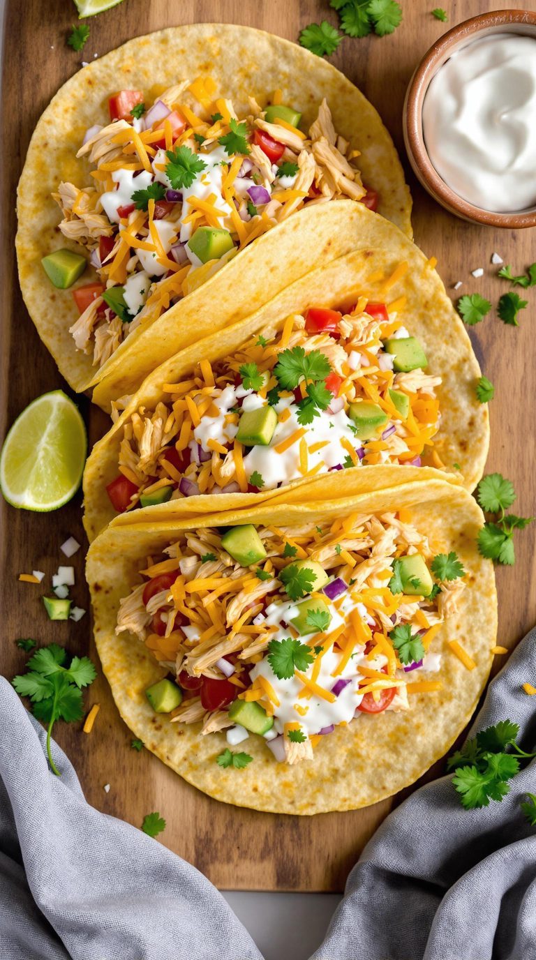 crispy chicken taco filling