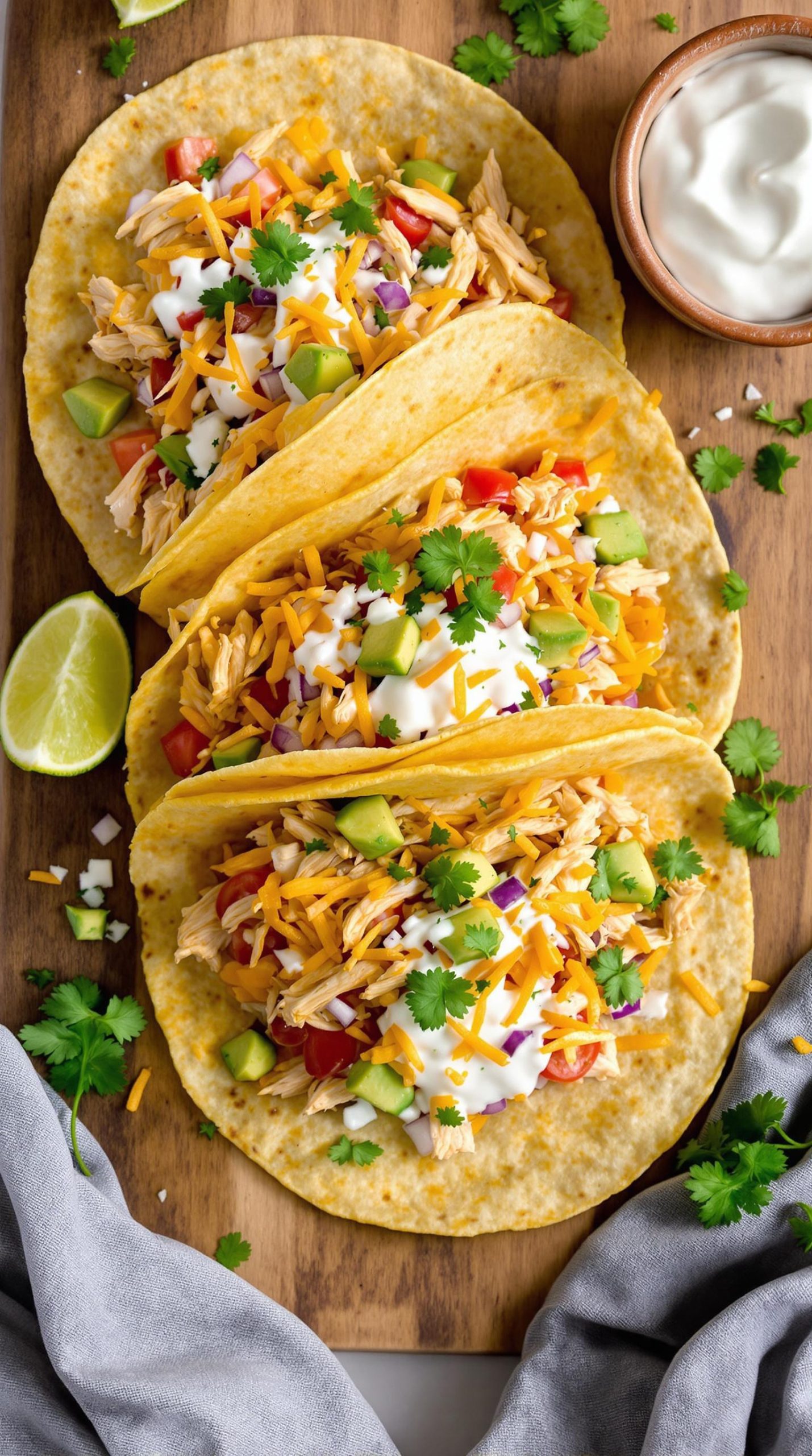 crispy chicken taco filling