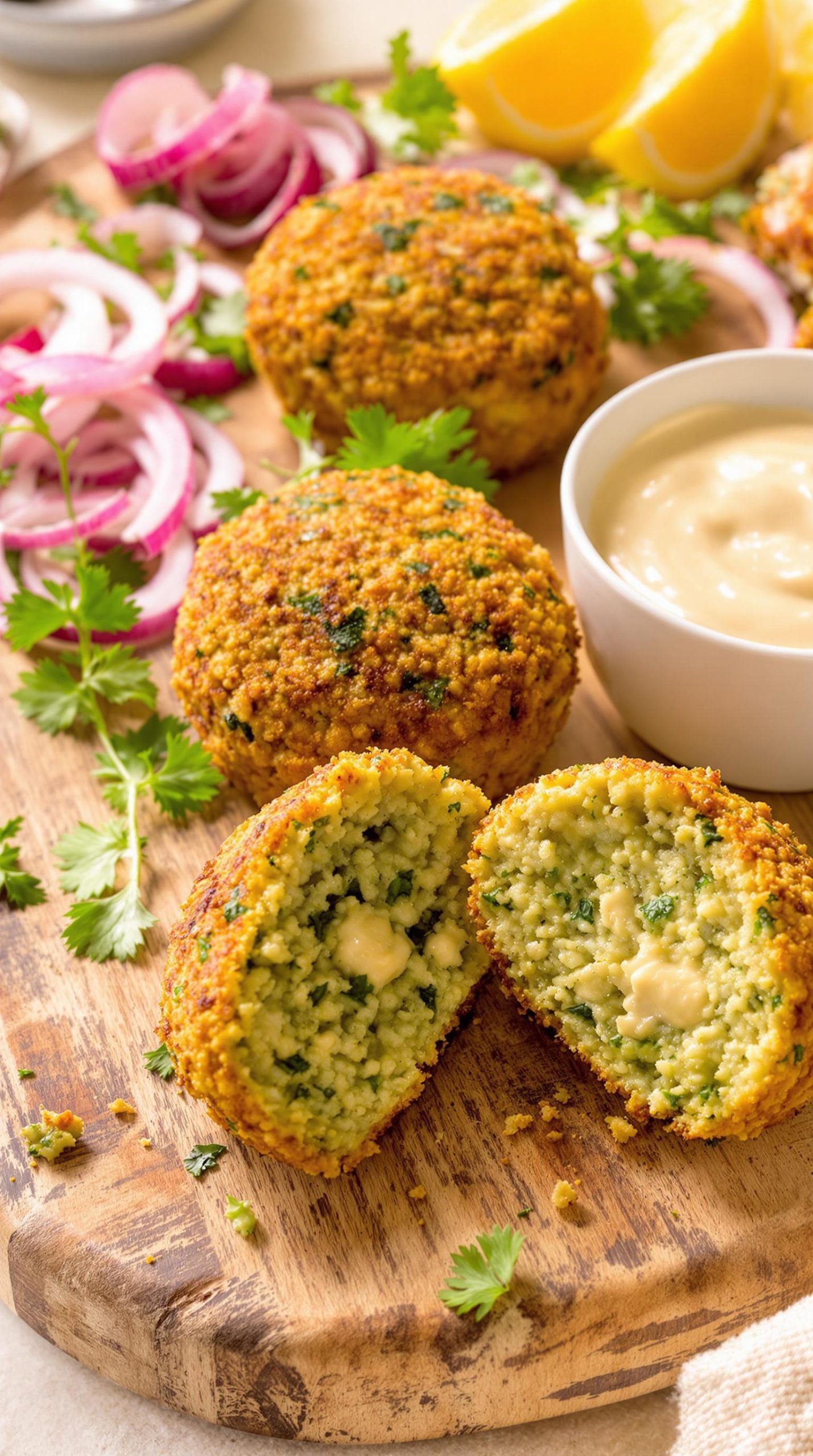 crispy chickpea falafels recipe