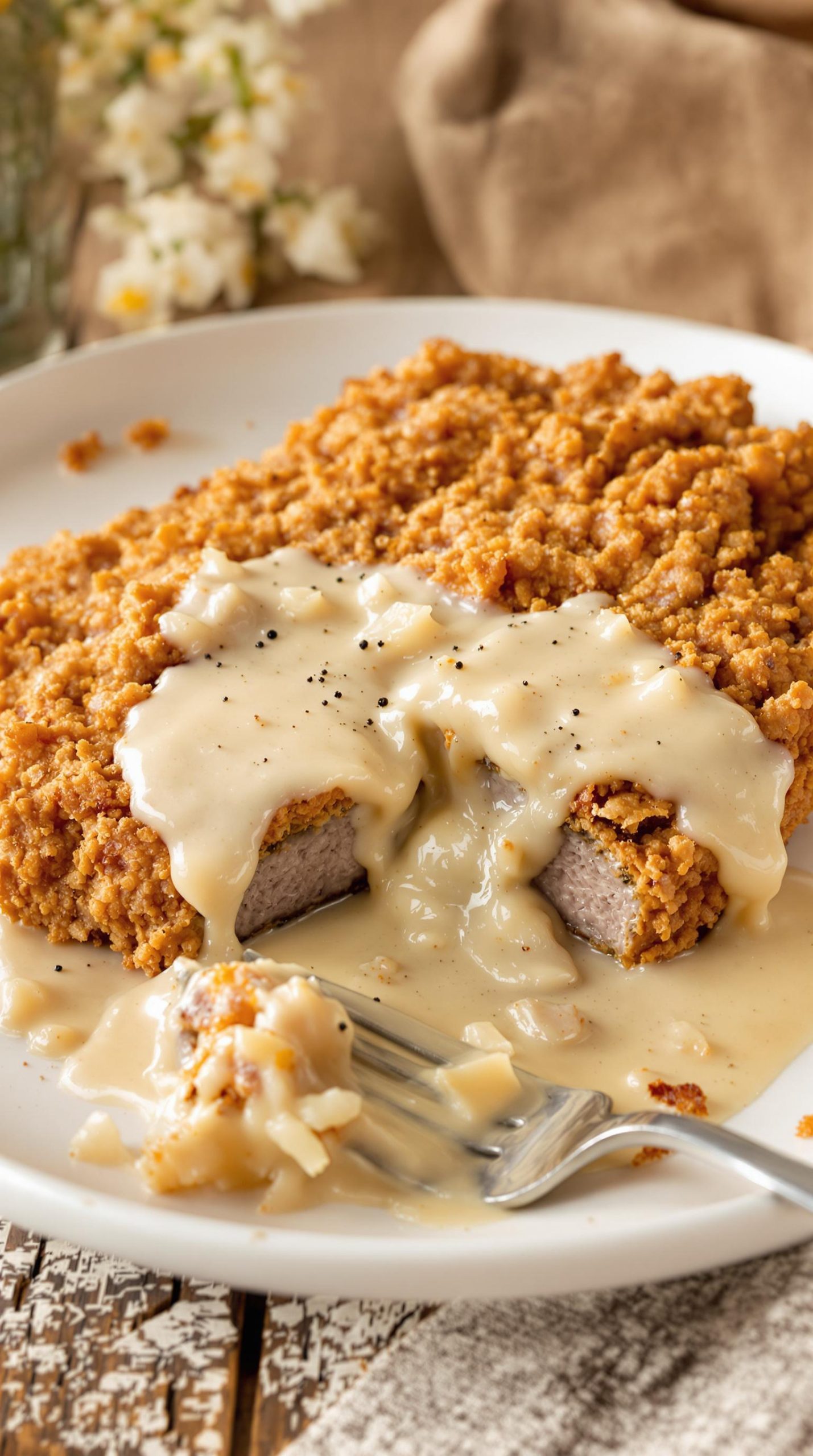 crispy golden chicken fried steak