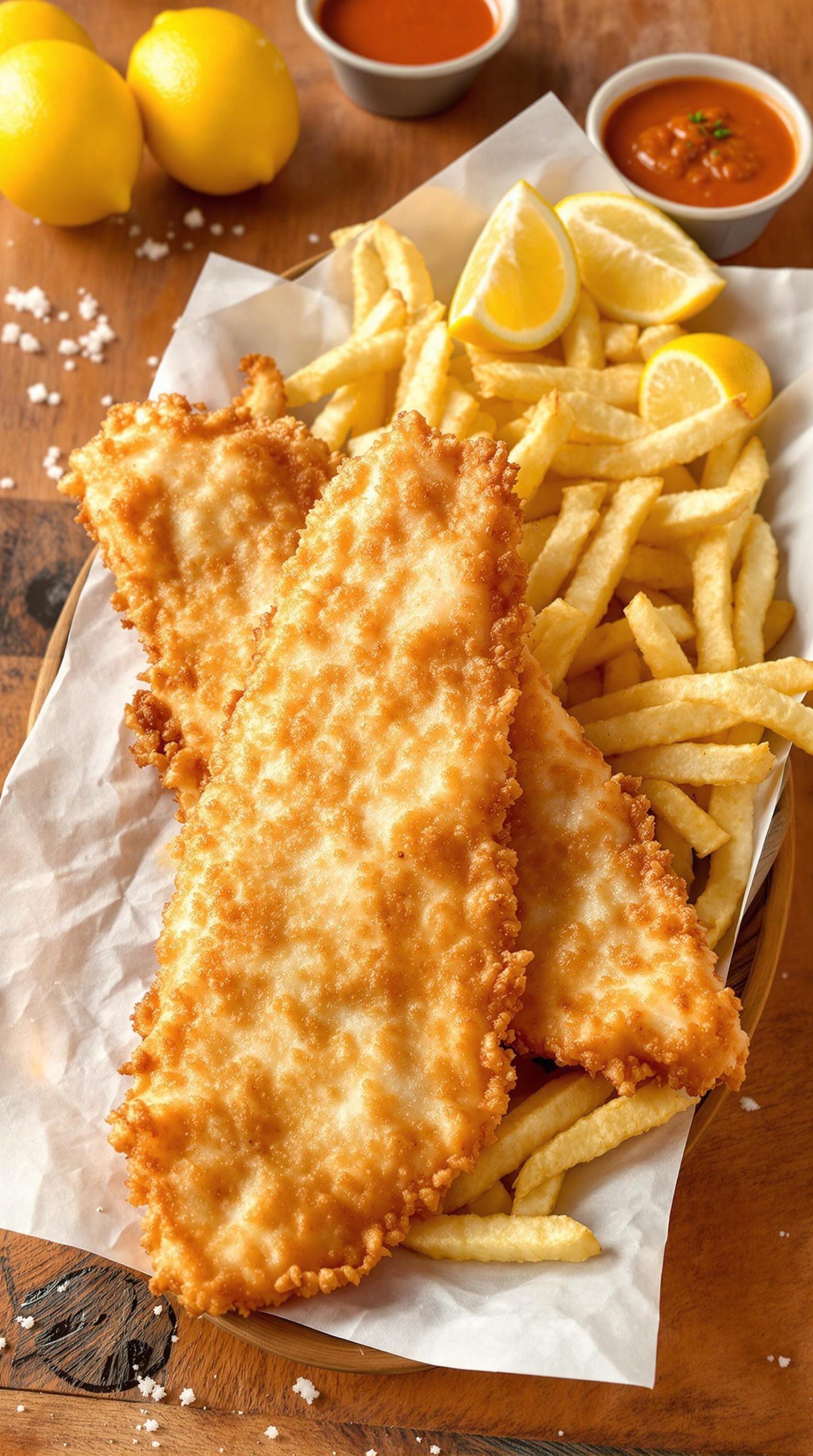 crispy golden fish fries