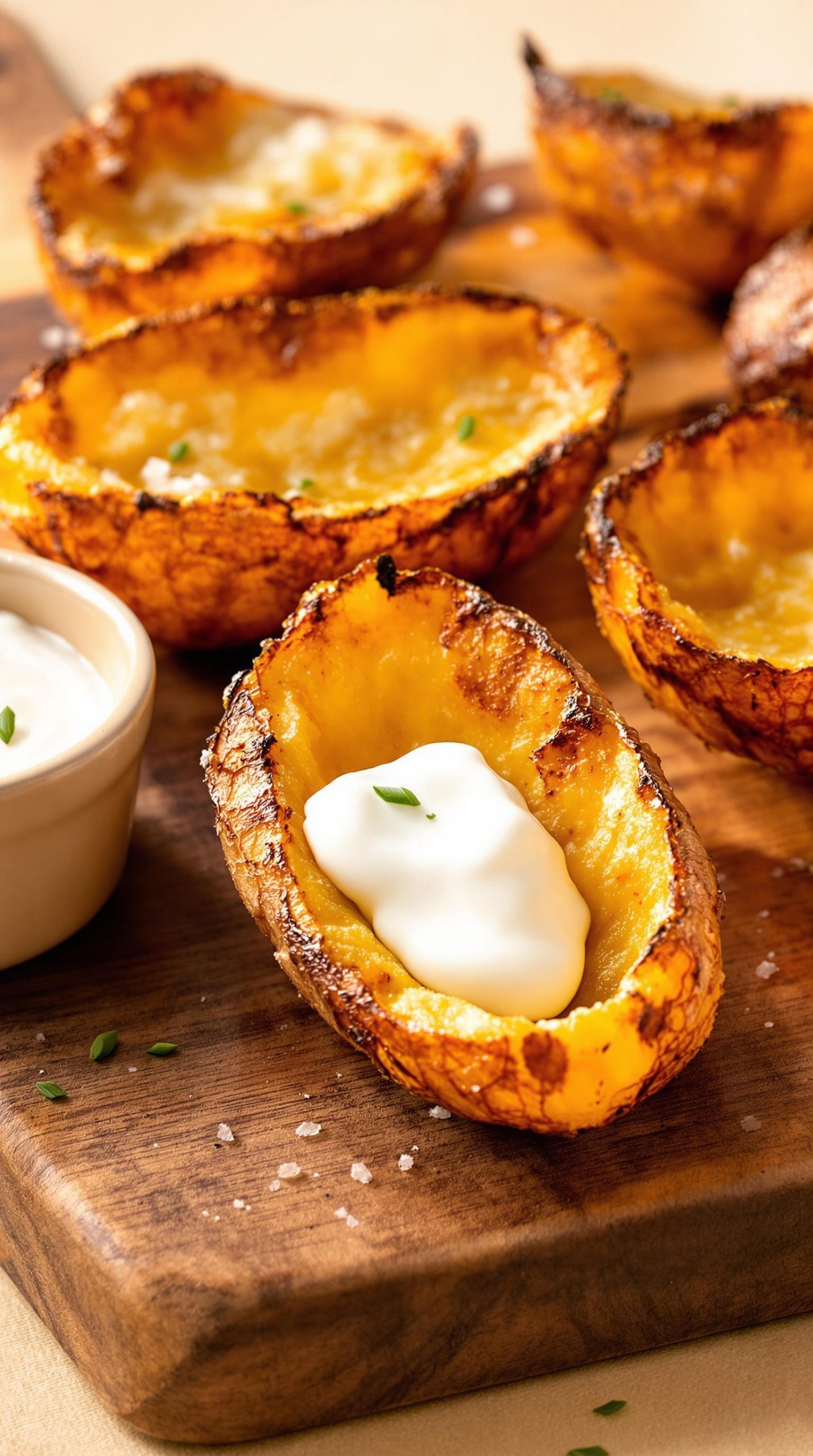 crispy homemade potato skins