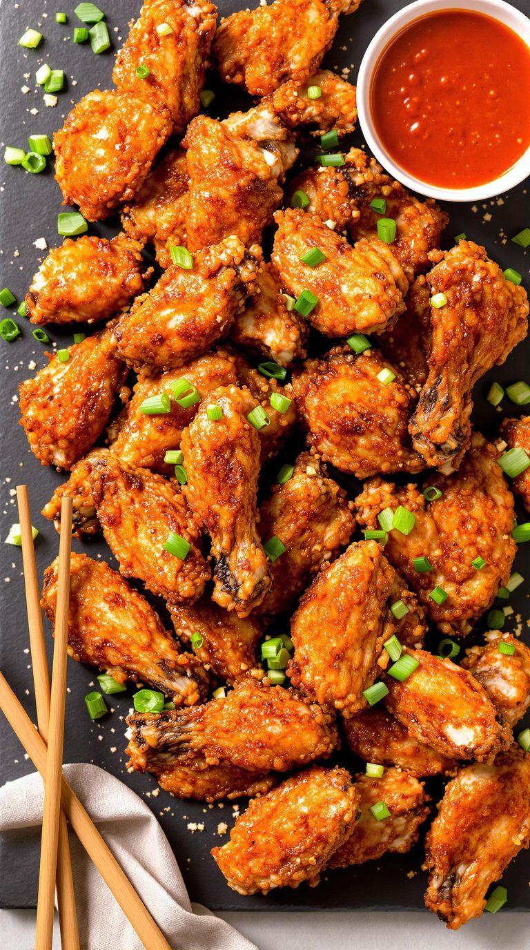 crispy korean chicken wings
